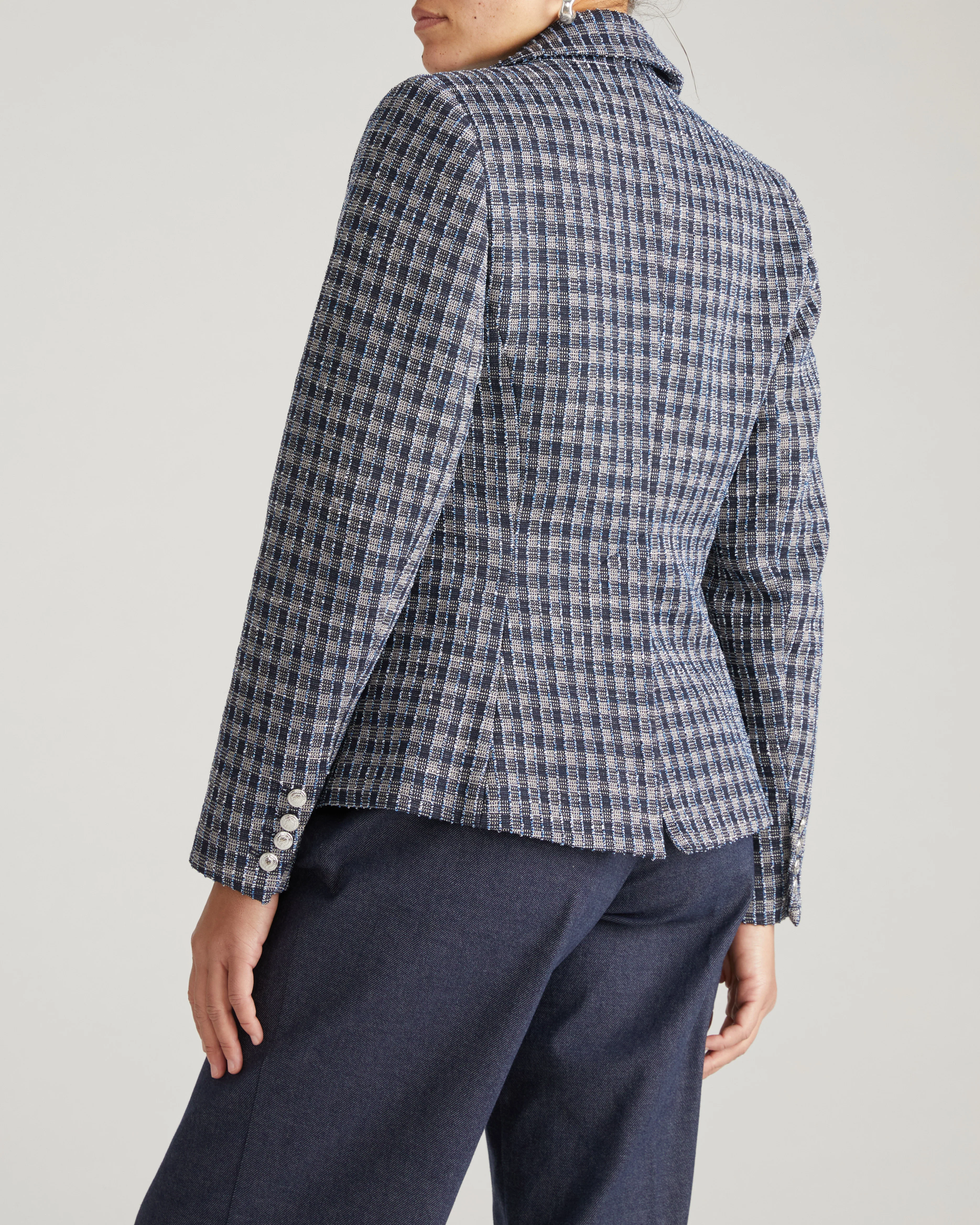 4 Pocket Ponte Blazer - French Tweed - Image 13