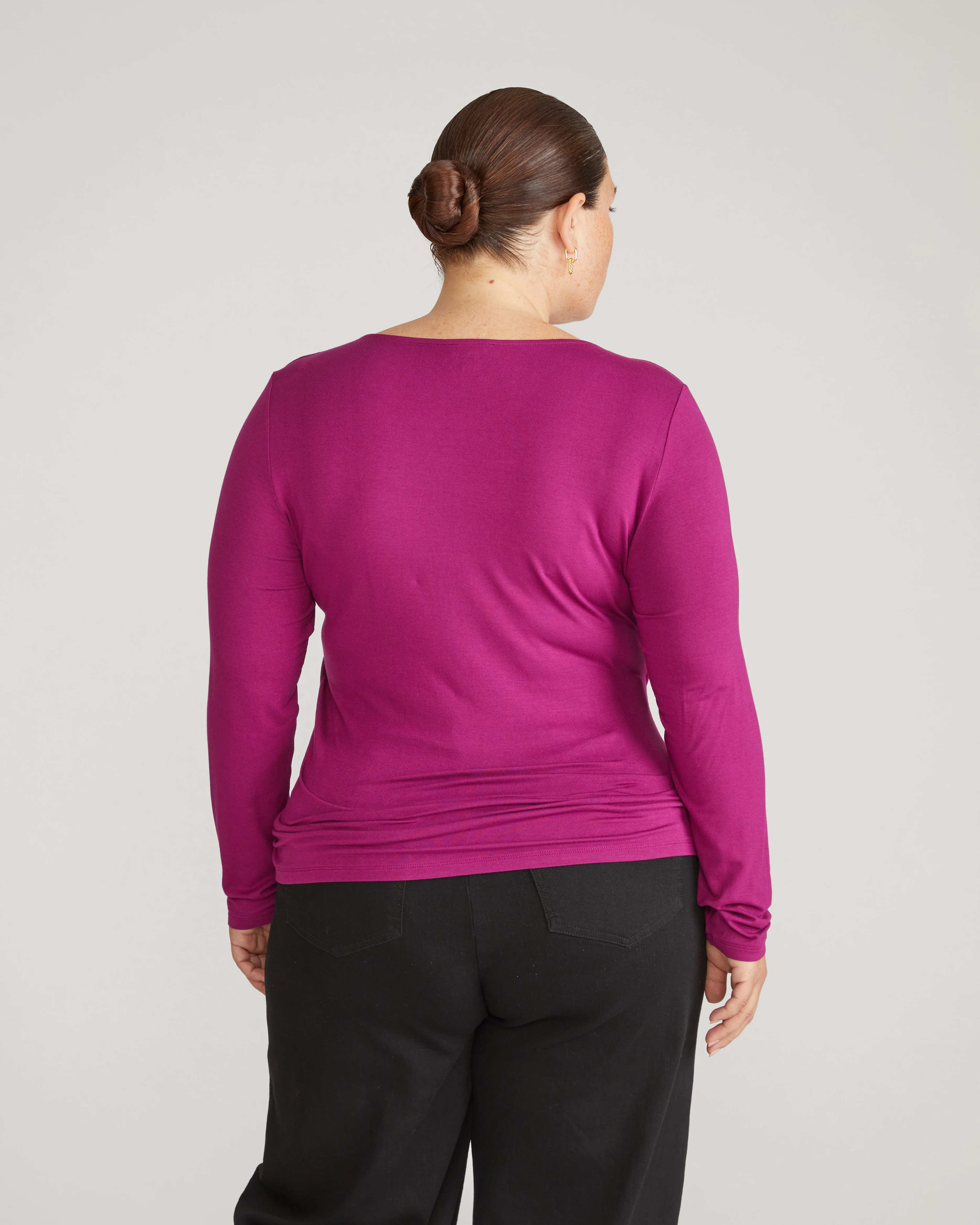 Agatha Liquid Jersey Top - Rothko Purple - Image 6