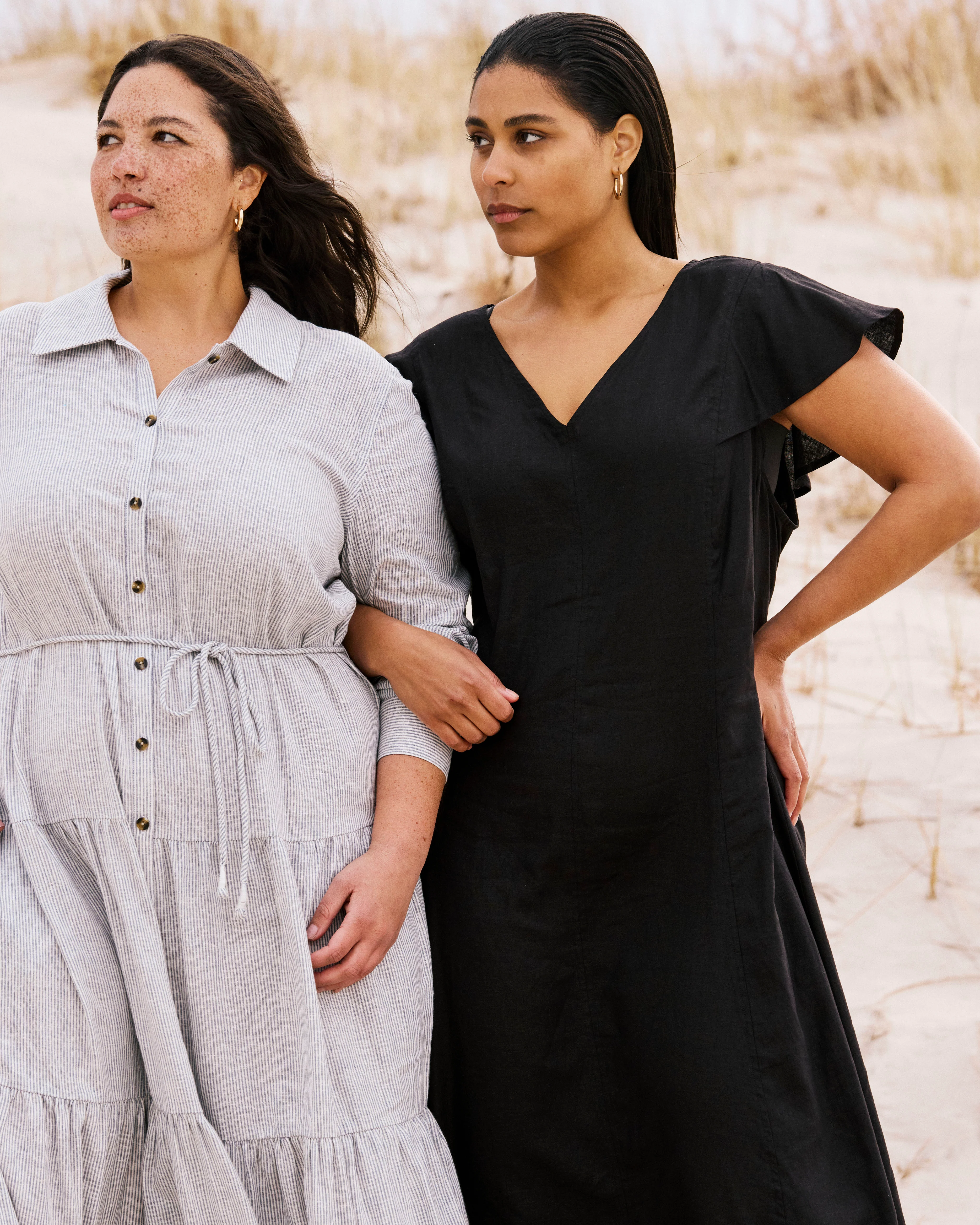 Alix Linen Shirtdress - Beach Stripe - Image 2