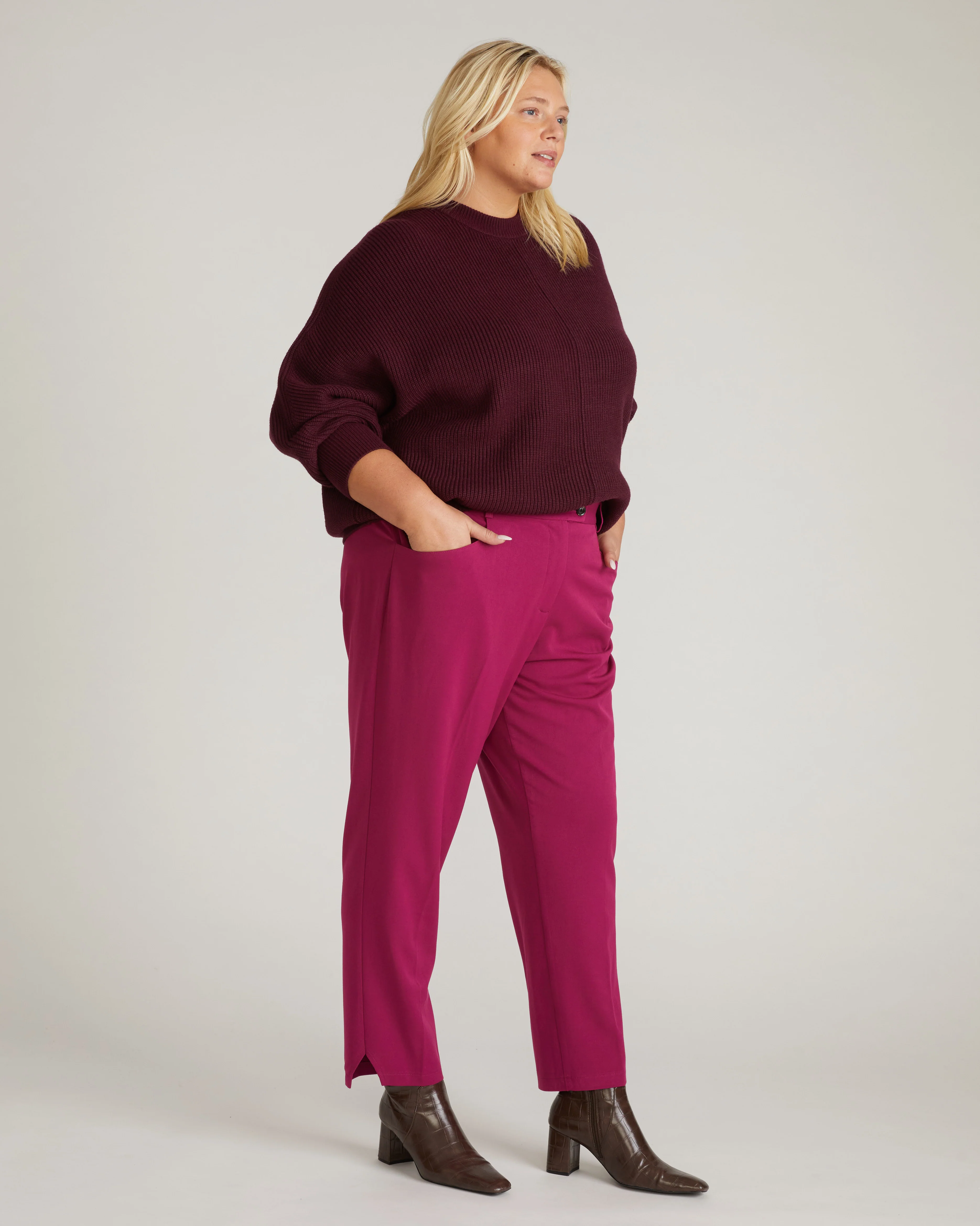 All Day Mercer Tapered Leg Pants - Goji Berry - Image 2