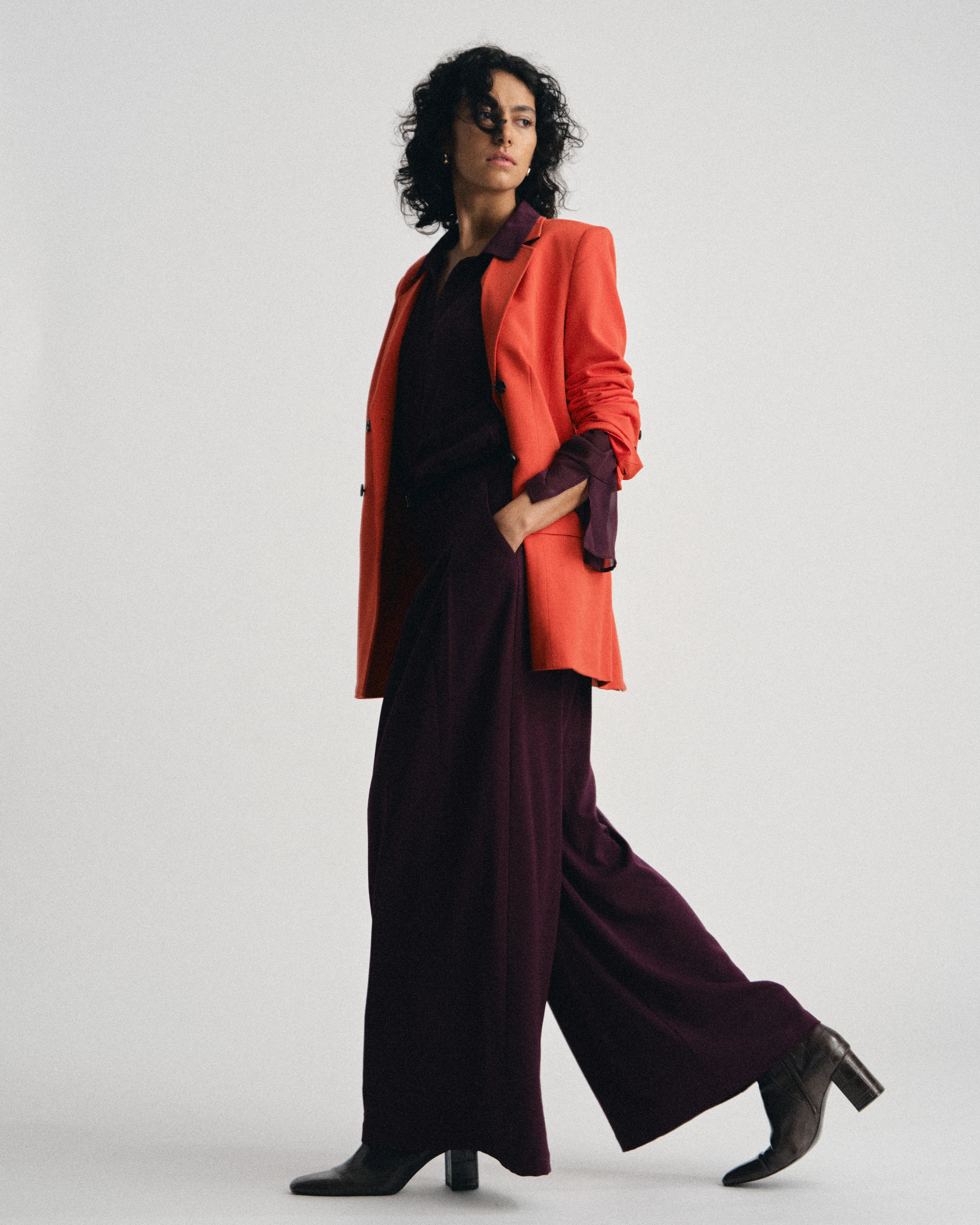 All Day Palais Wide Leg Pants - Gamay - Image 2