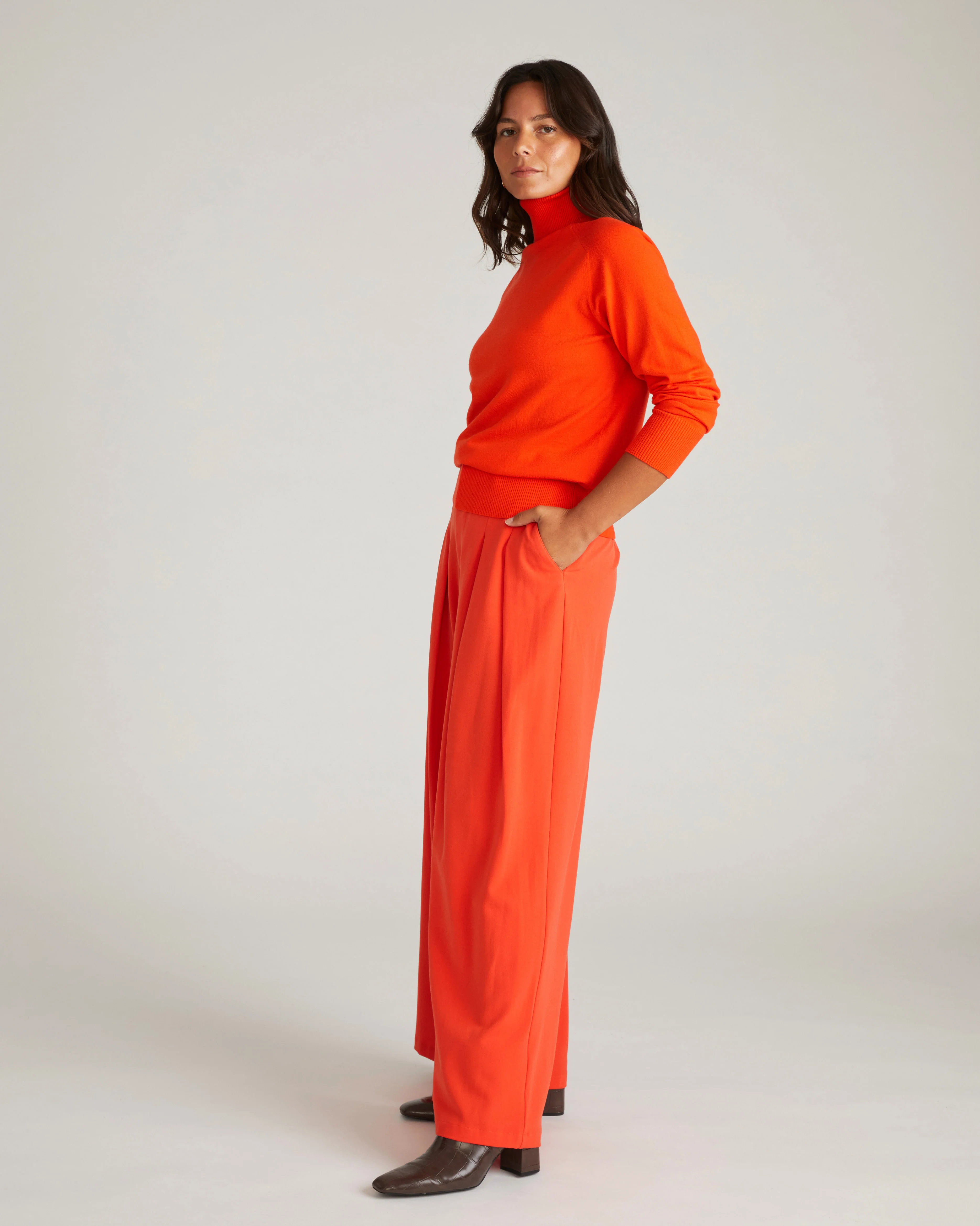 All Day Palais Wide Leg Pants - Poppy - Image 6