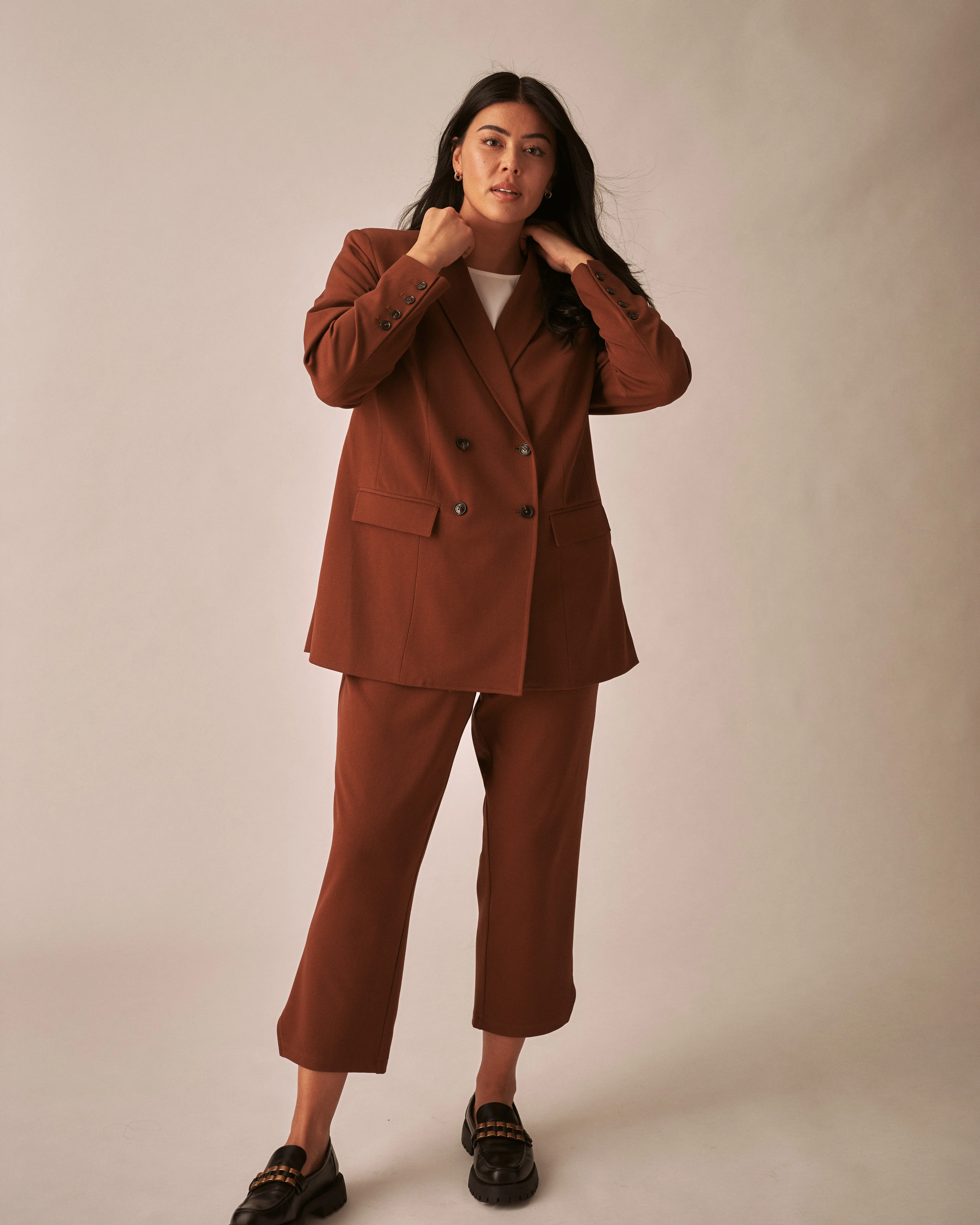 All Day Warren Double Breasted Blazer - Pony - Image 6