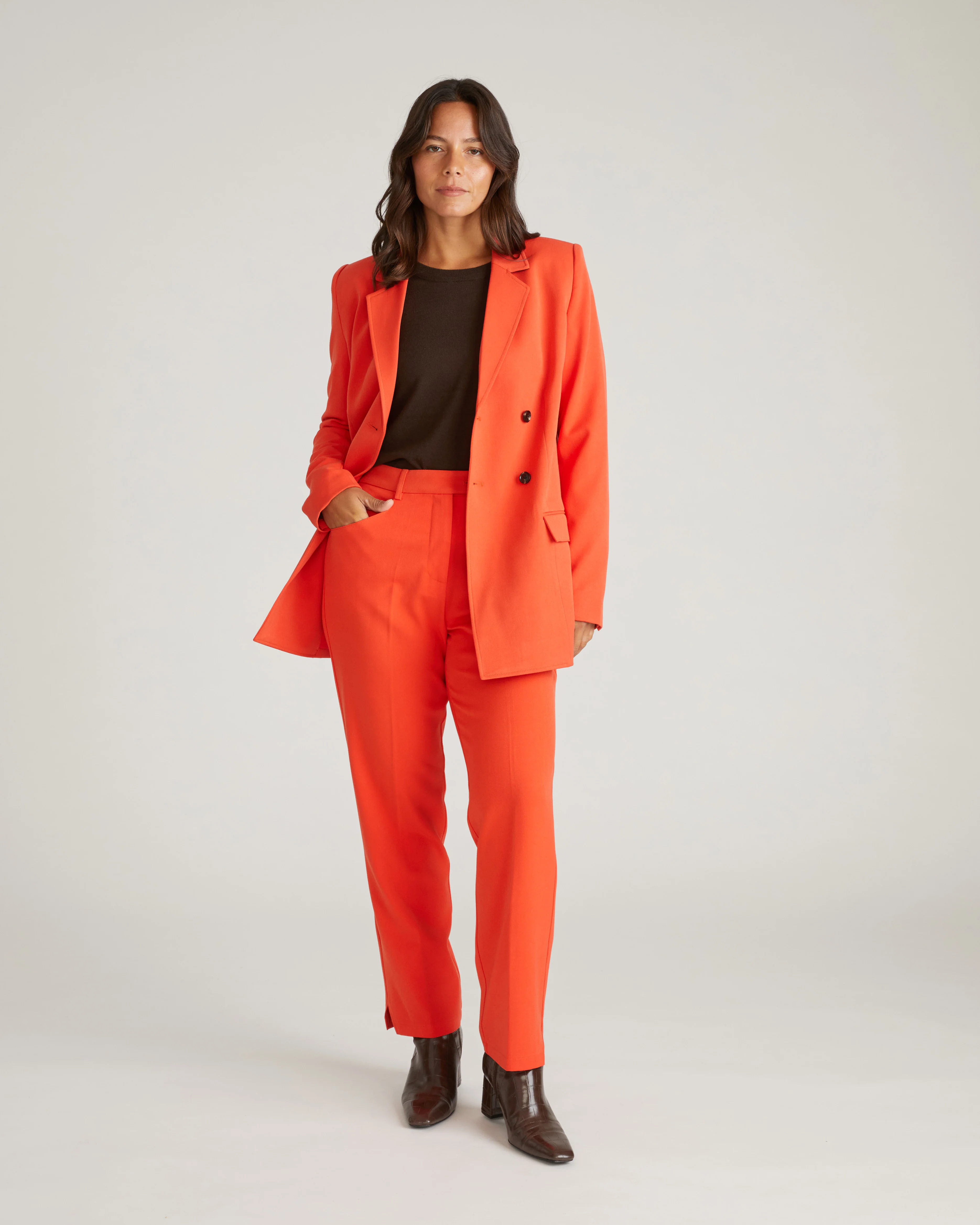 All Day Warren Double Breasted Blazer - Poppy - Image 7