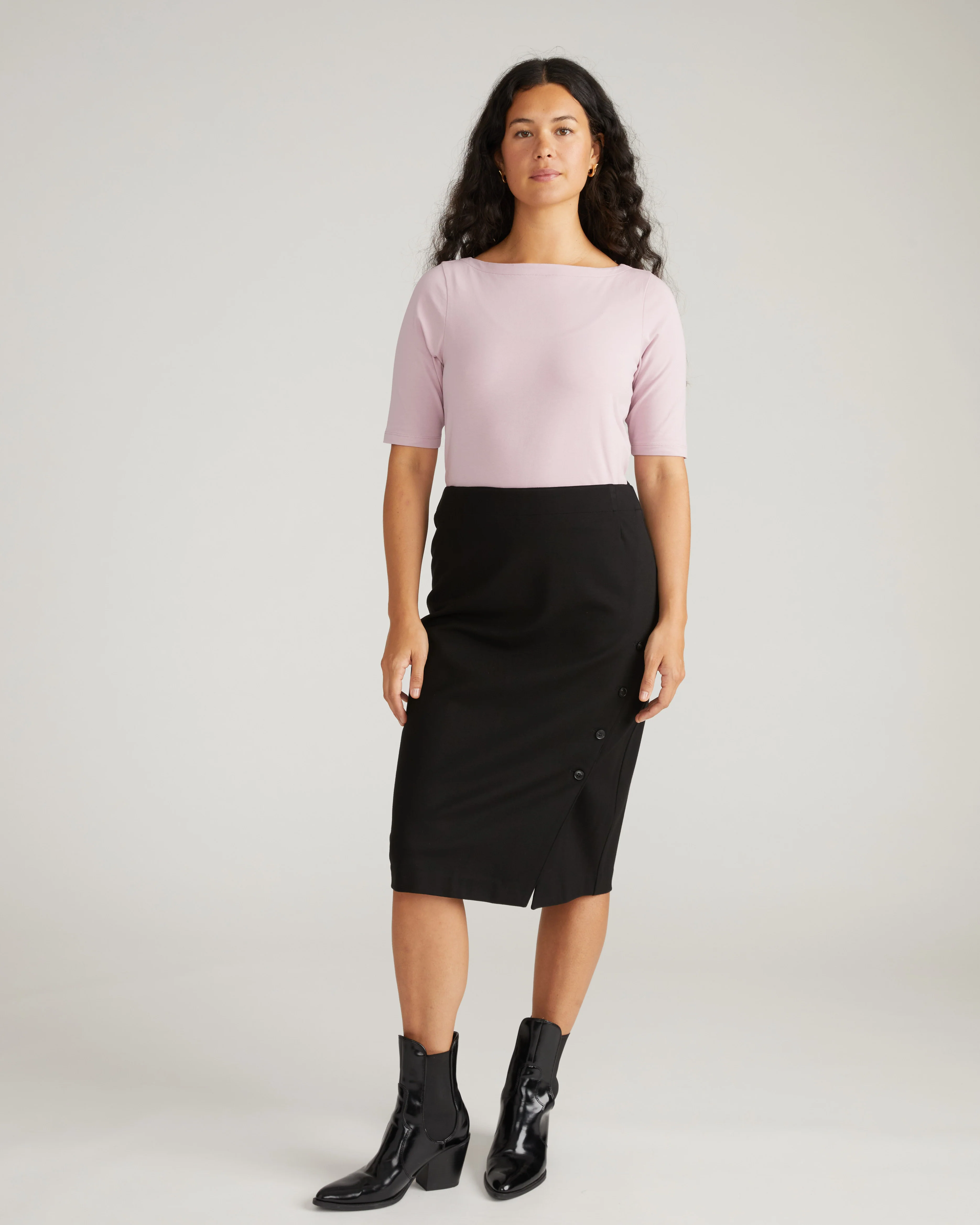 Anya Ponte Skirt - Black - Image 5