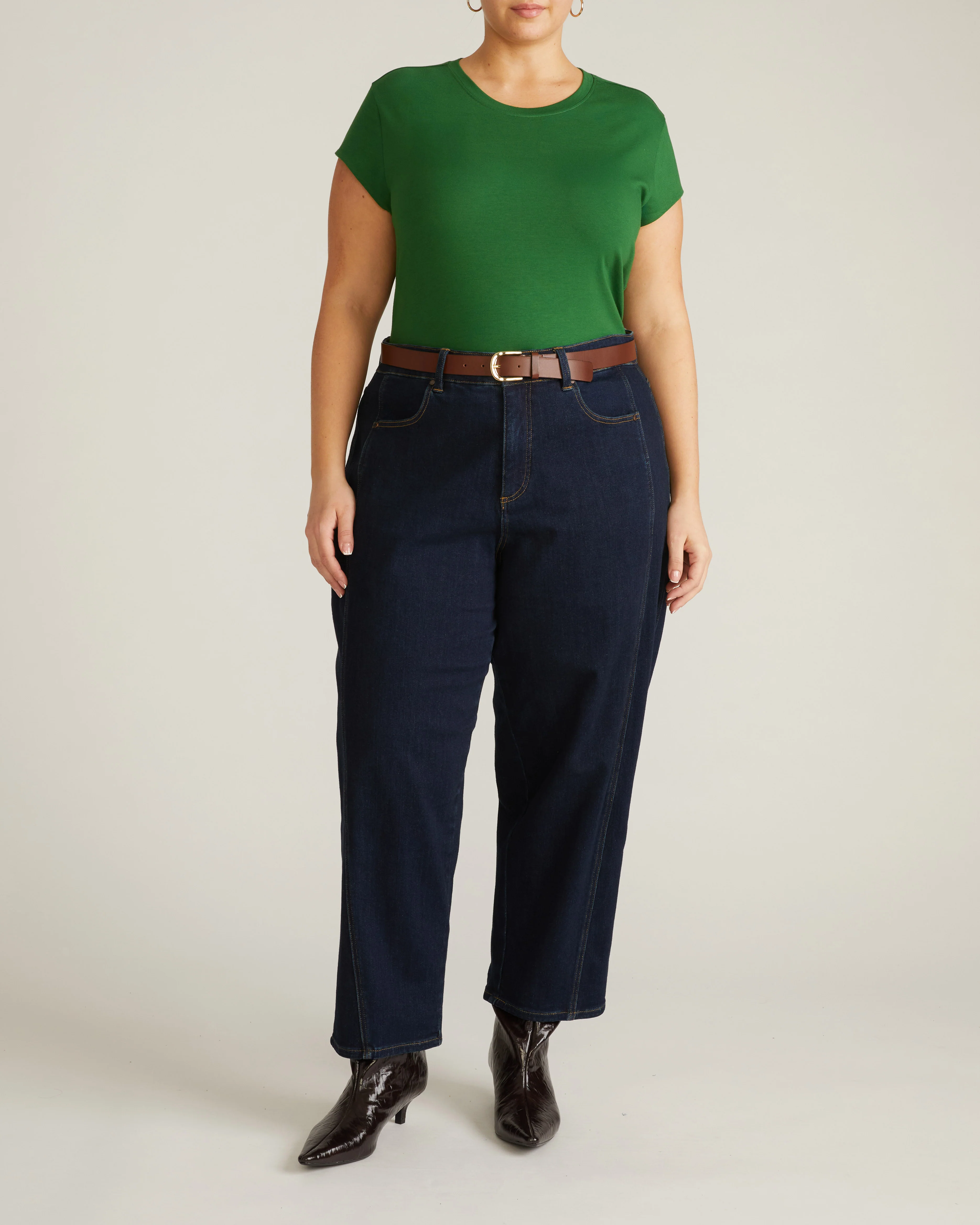 Ashley Cap Sleeve Tee - Green Park - Image 4