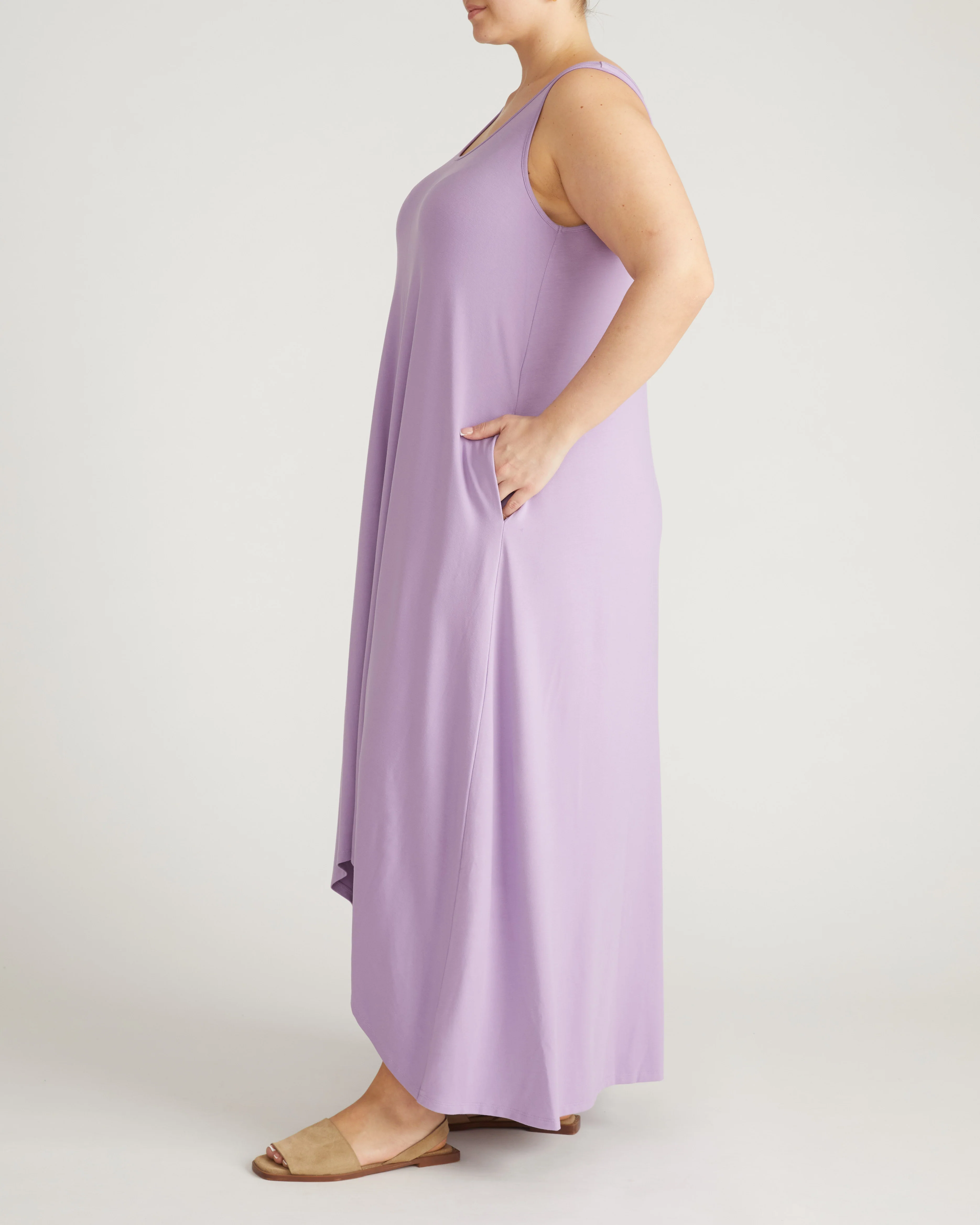 Athena Divine Jersey Dress - Spring Iris - Image 3