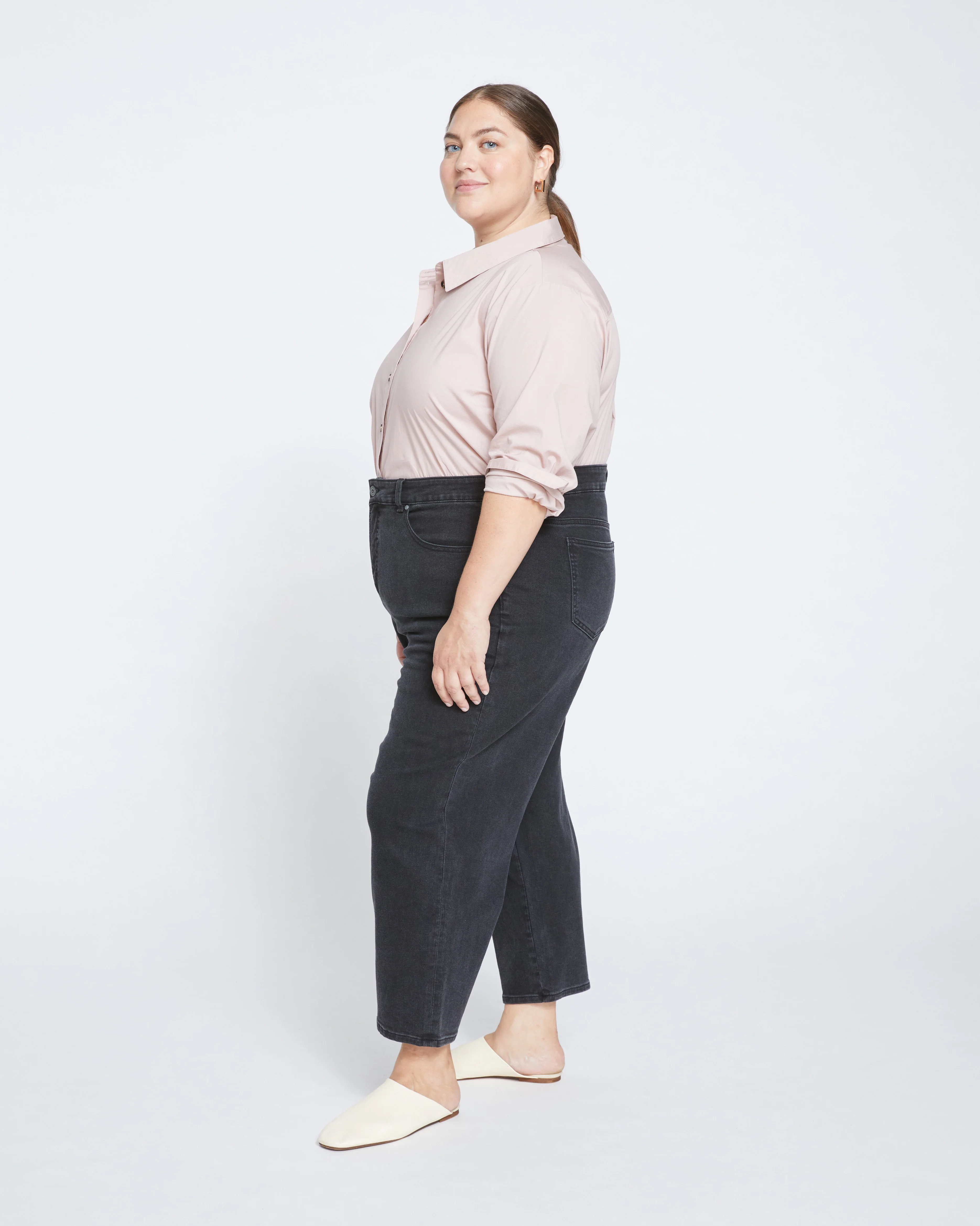 Bae Boyfriend Crop Jeans - Broken Black - Image 3