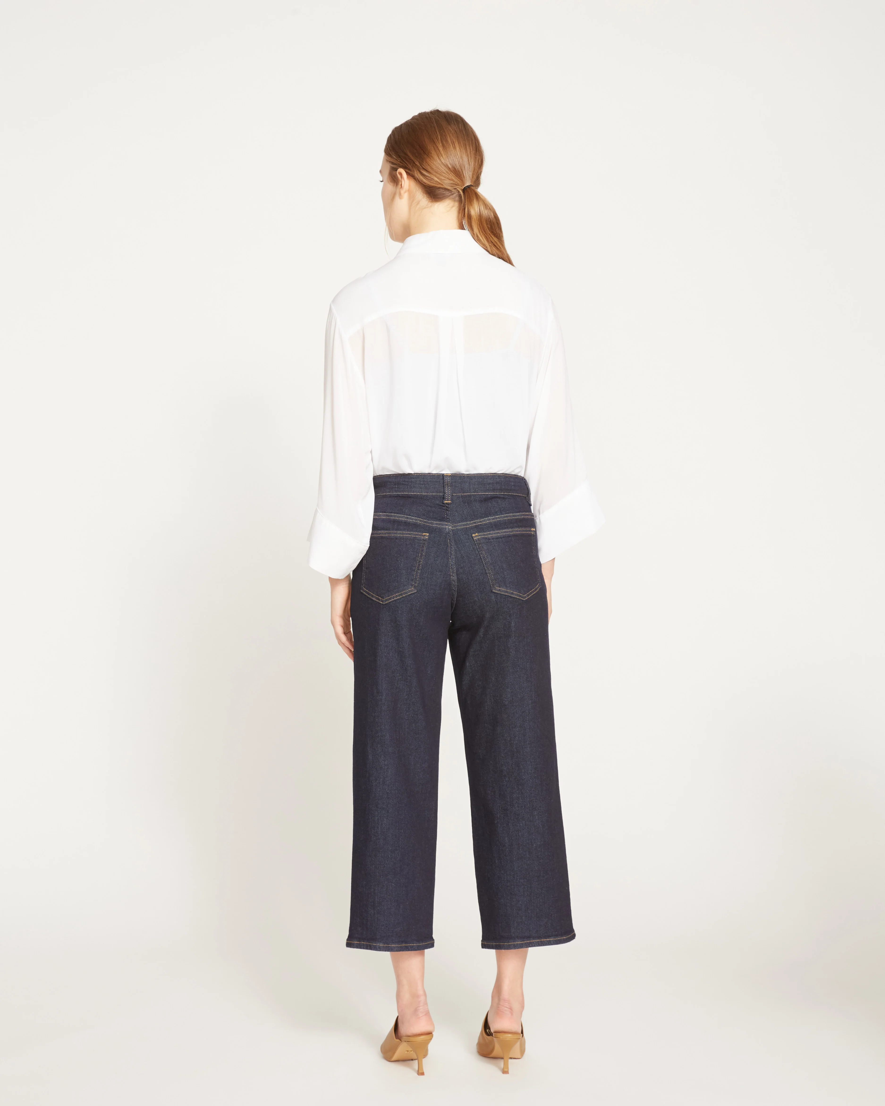 Bae Boyfriend Crop Jeans - Vintage Indigo Selvedge - Image 4