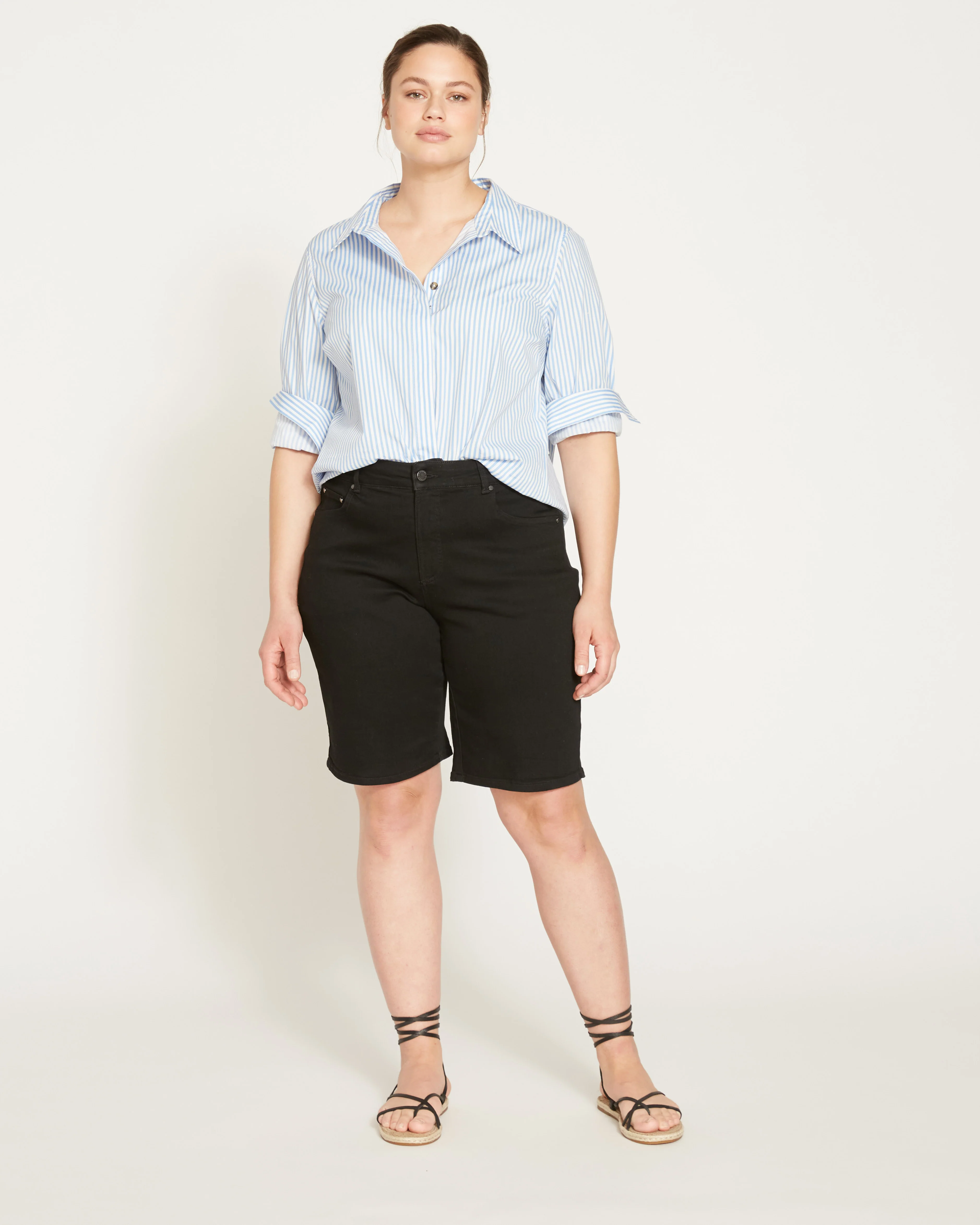 Bae Denim Shorts - Black - Image 6