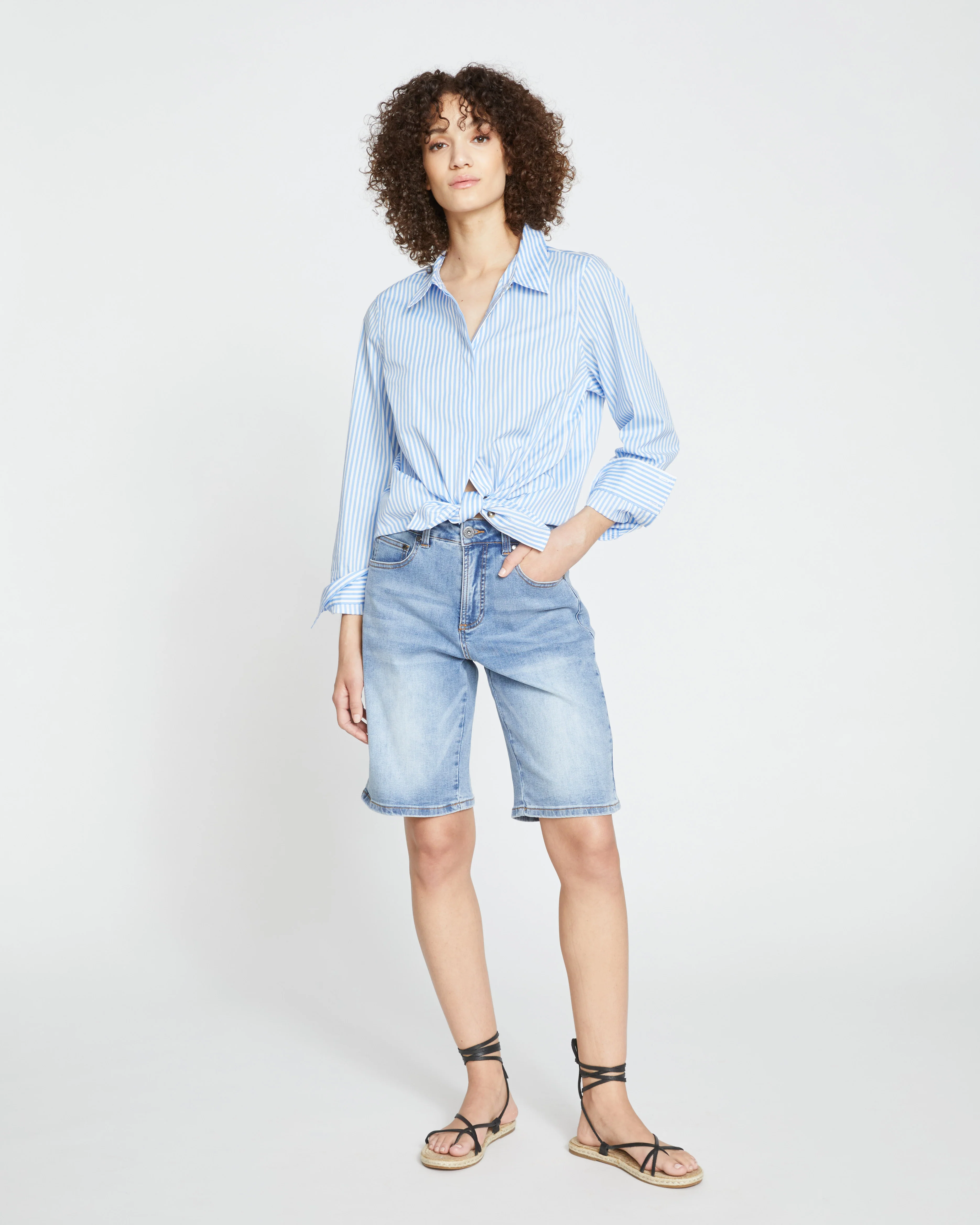 Bae Denim Shorts - New Wave Blue - Image 6