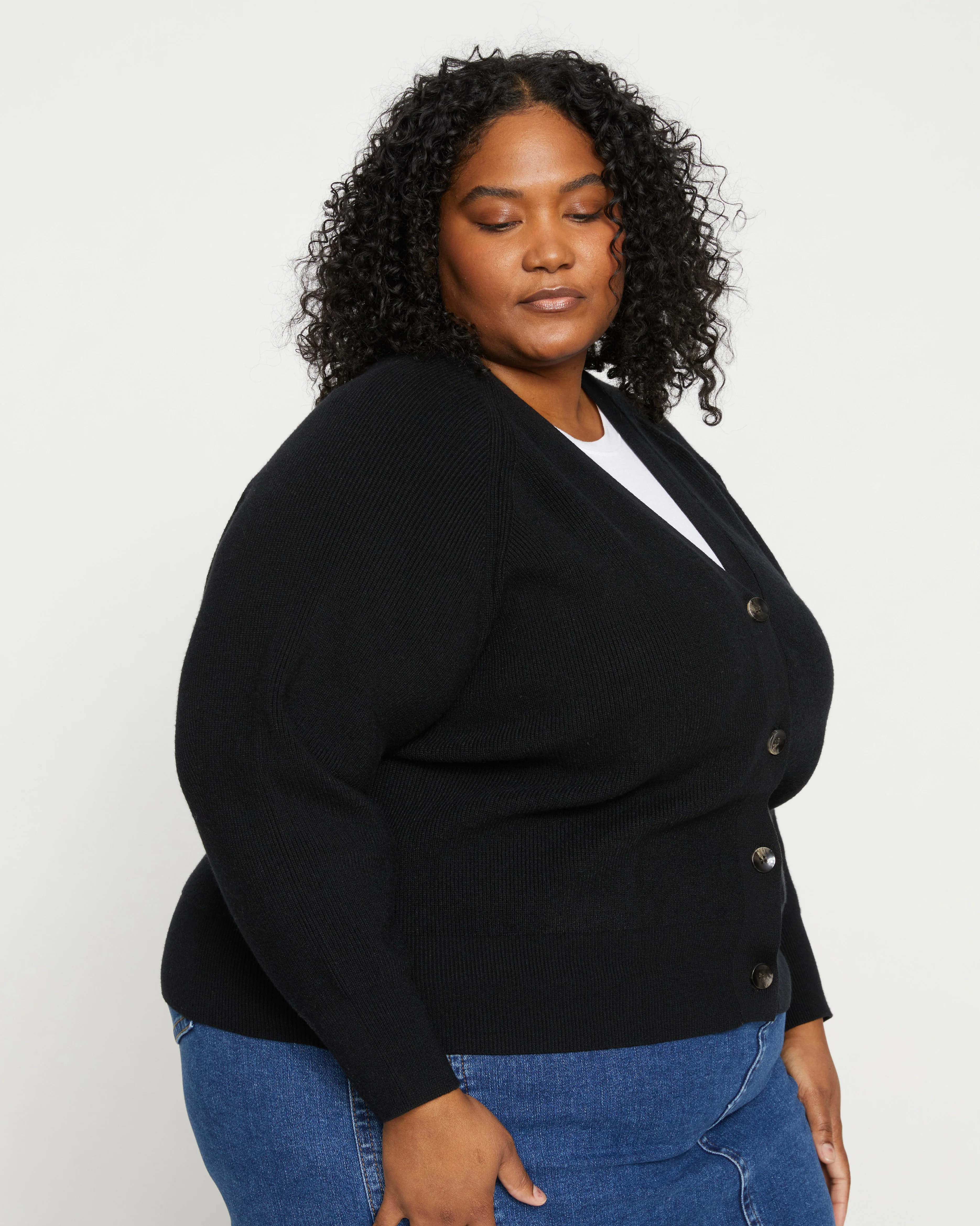 Better-Than-Wool Cardigan - Black - Image 3