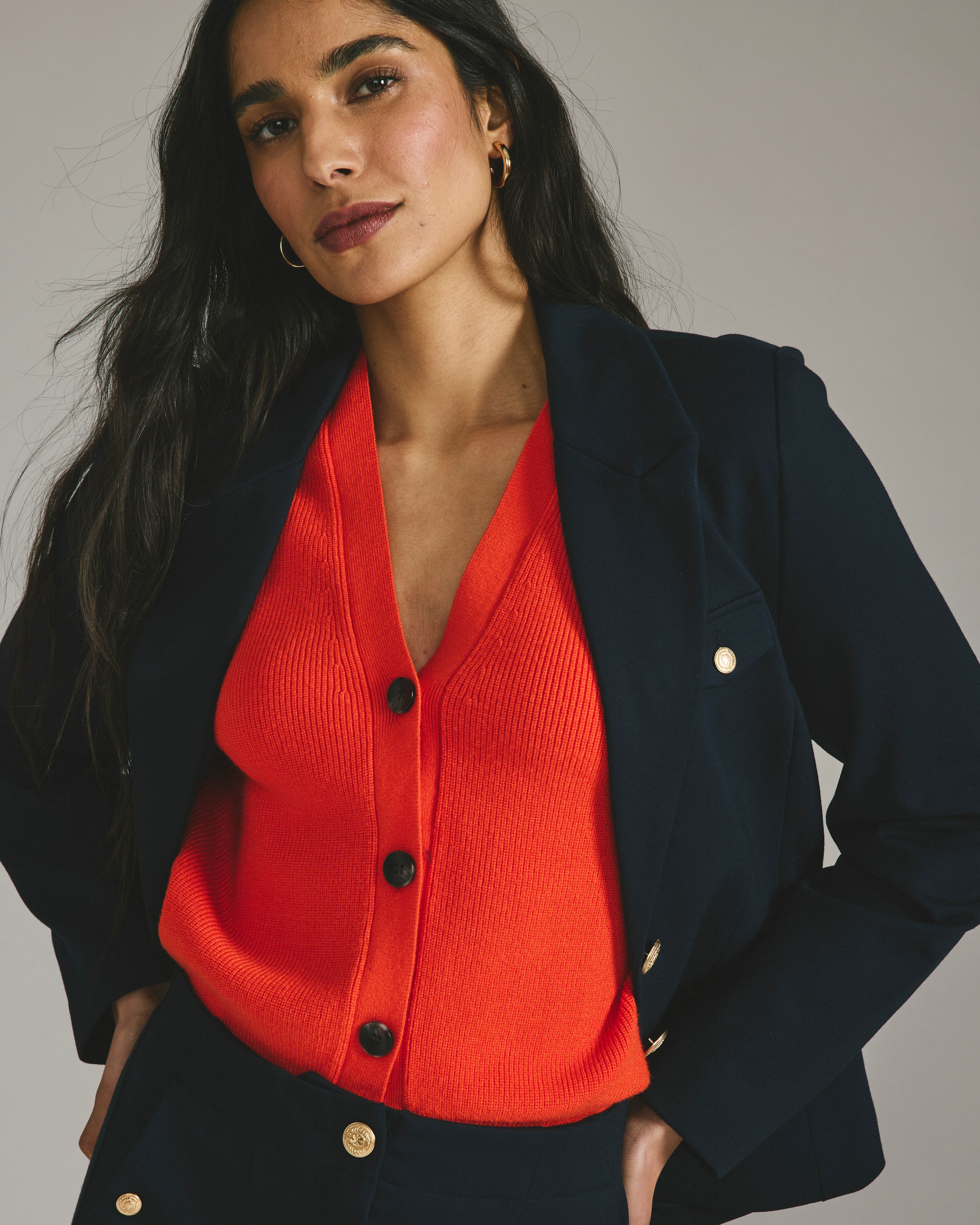 Better-Than-Wool Cardigan - Orange Flame - Image 2