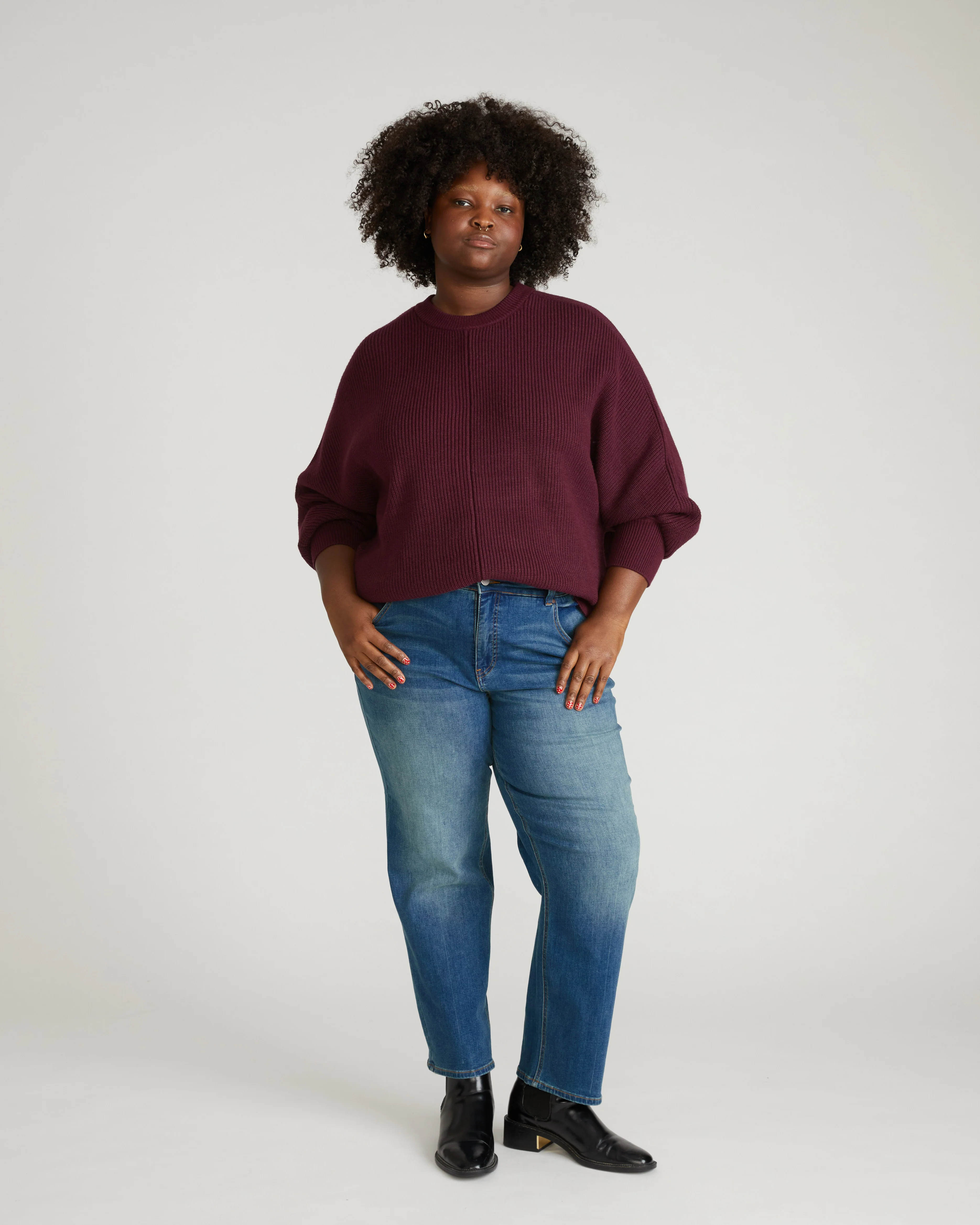 Better-Than-Wool Dolman Sweater - Gamay - Image 5