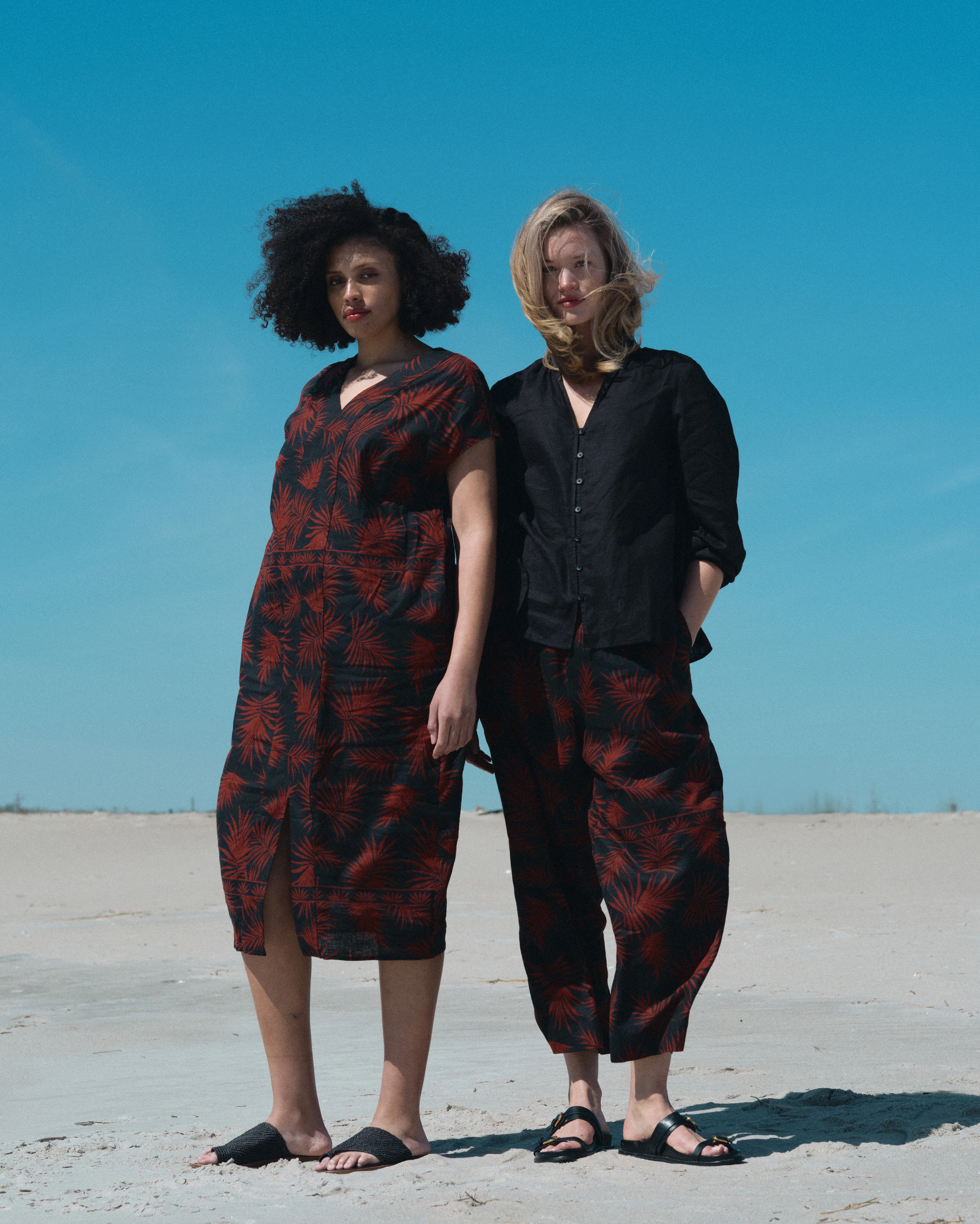 Cabana Linen Kaftan - Bohem Print - Image 5