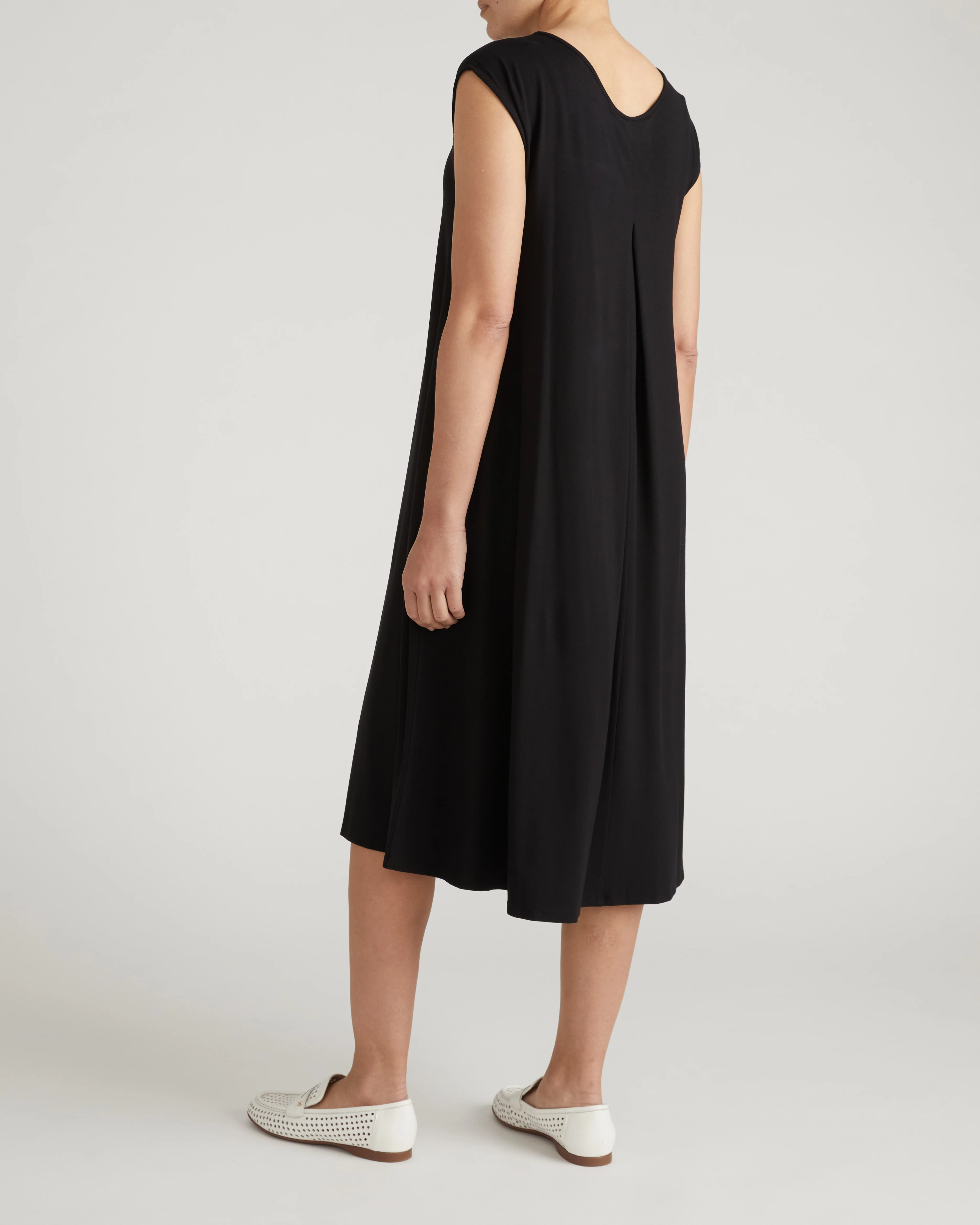 Capri Divine Jersey Flared Dress - Black - Image 6