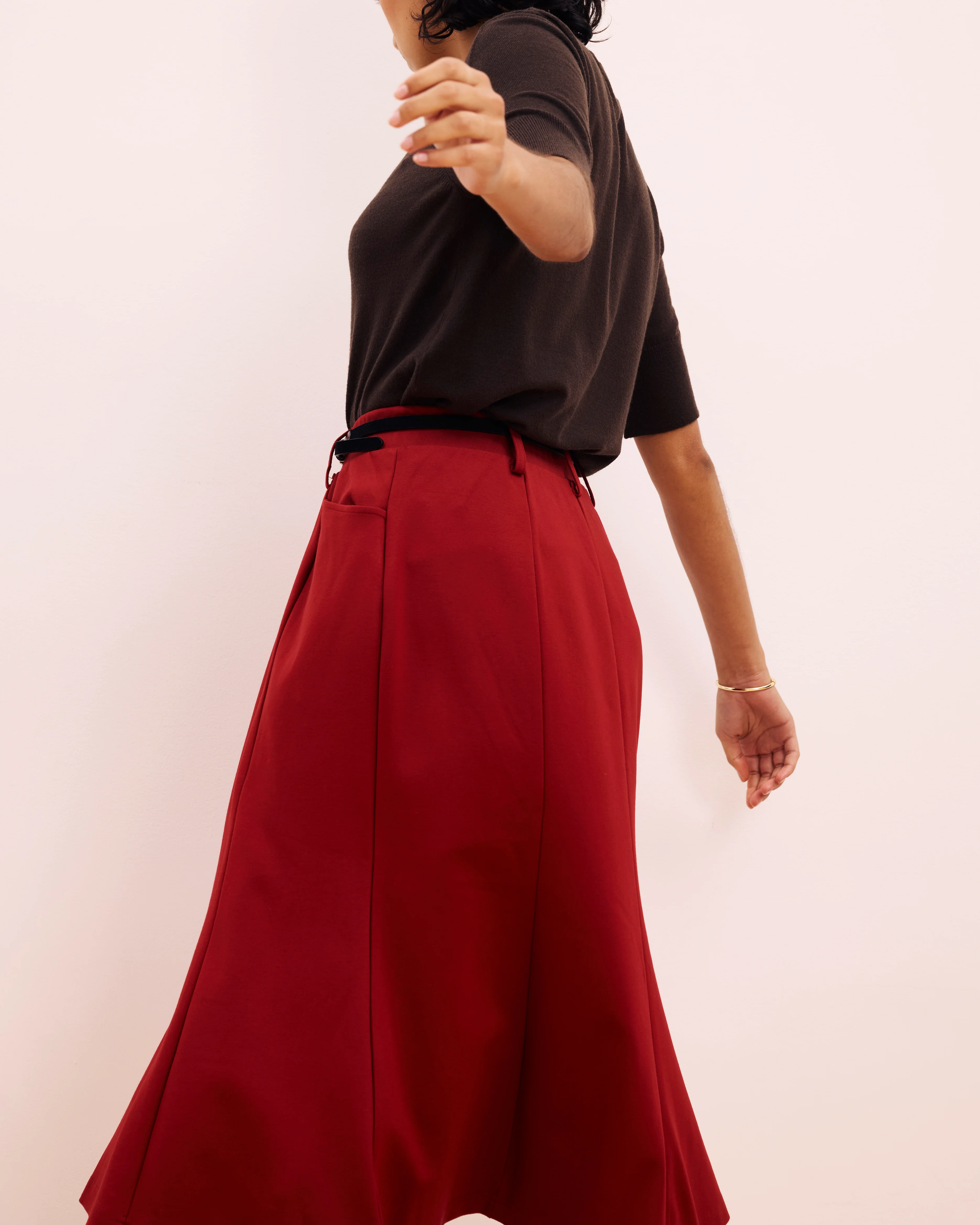 Carla Ponte Skirt - Garnet - Image 5