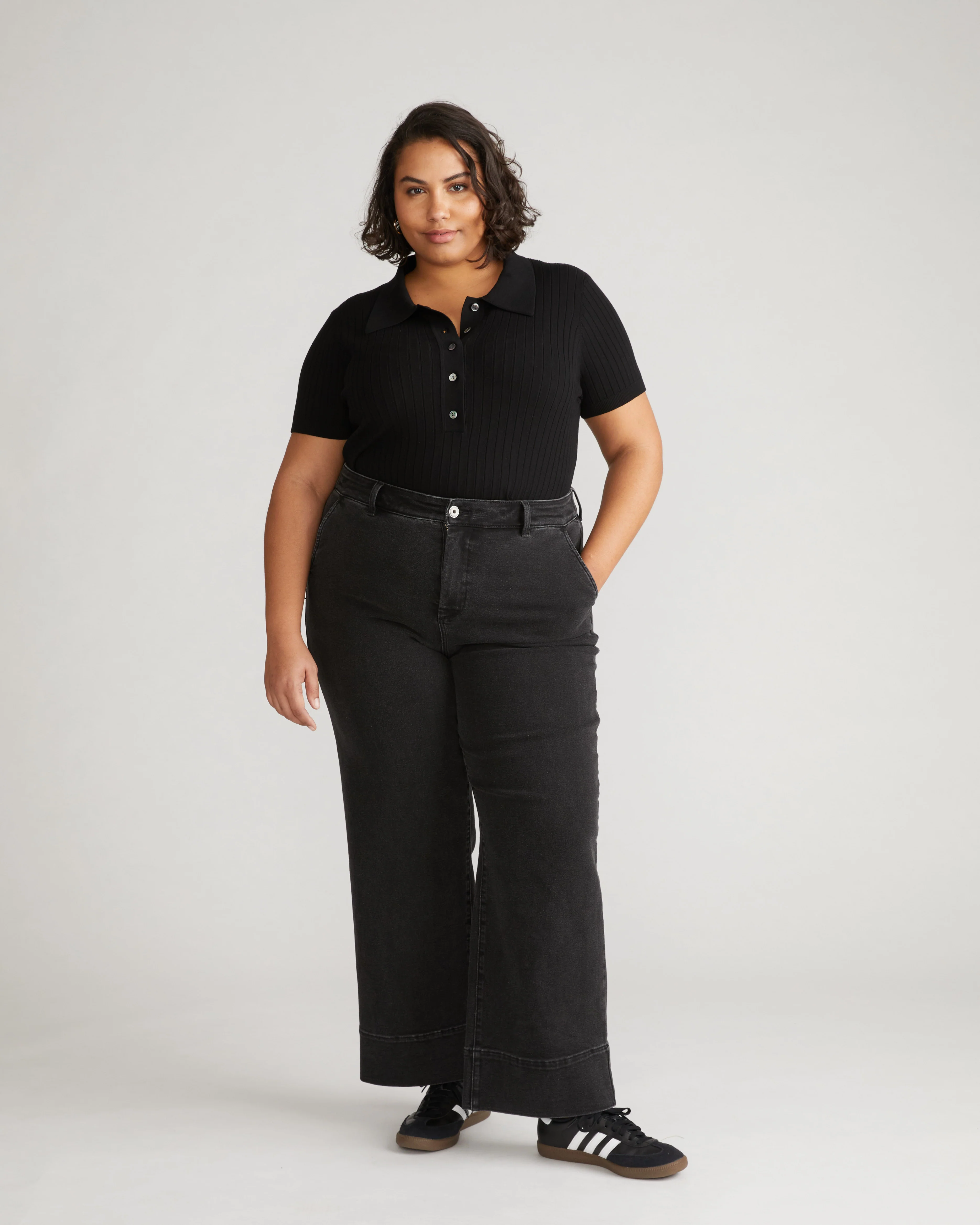 Carol High Rise High Stretch Jeans - Broken Black - Image 2