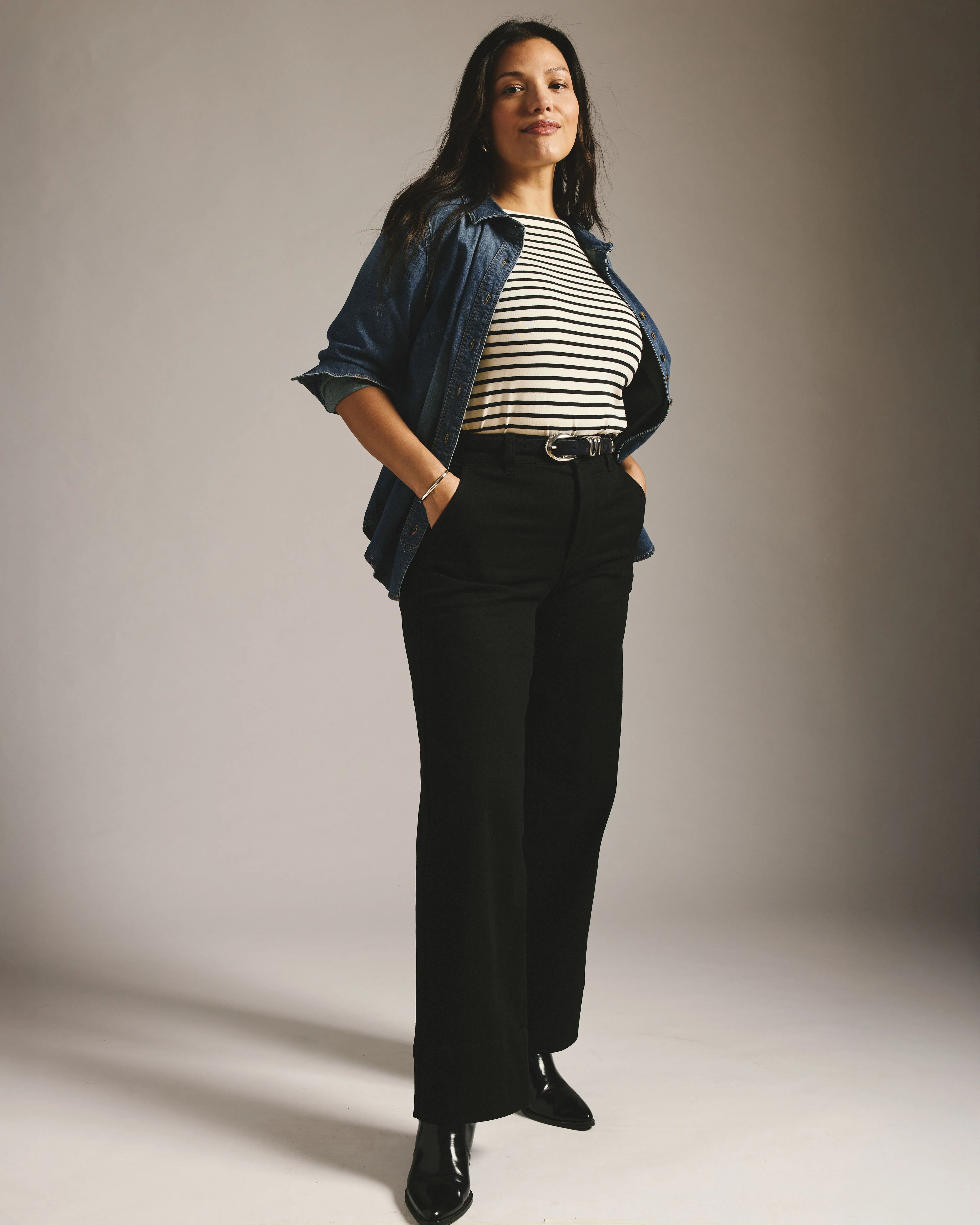 Carol High Rise High Stretch Jeans - Jet Black - Image 3