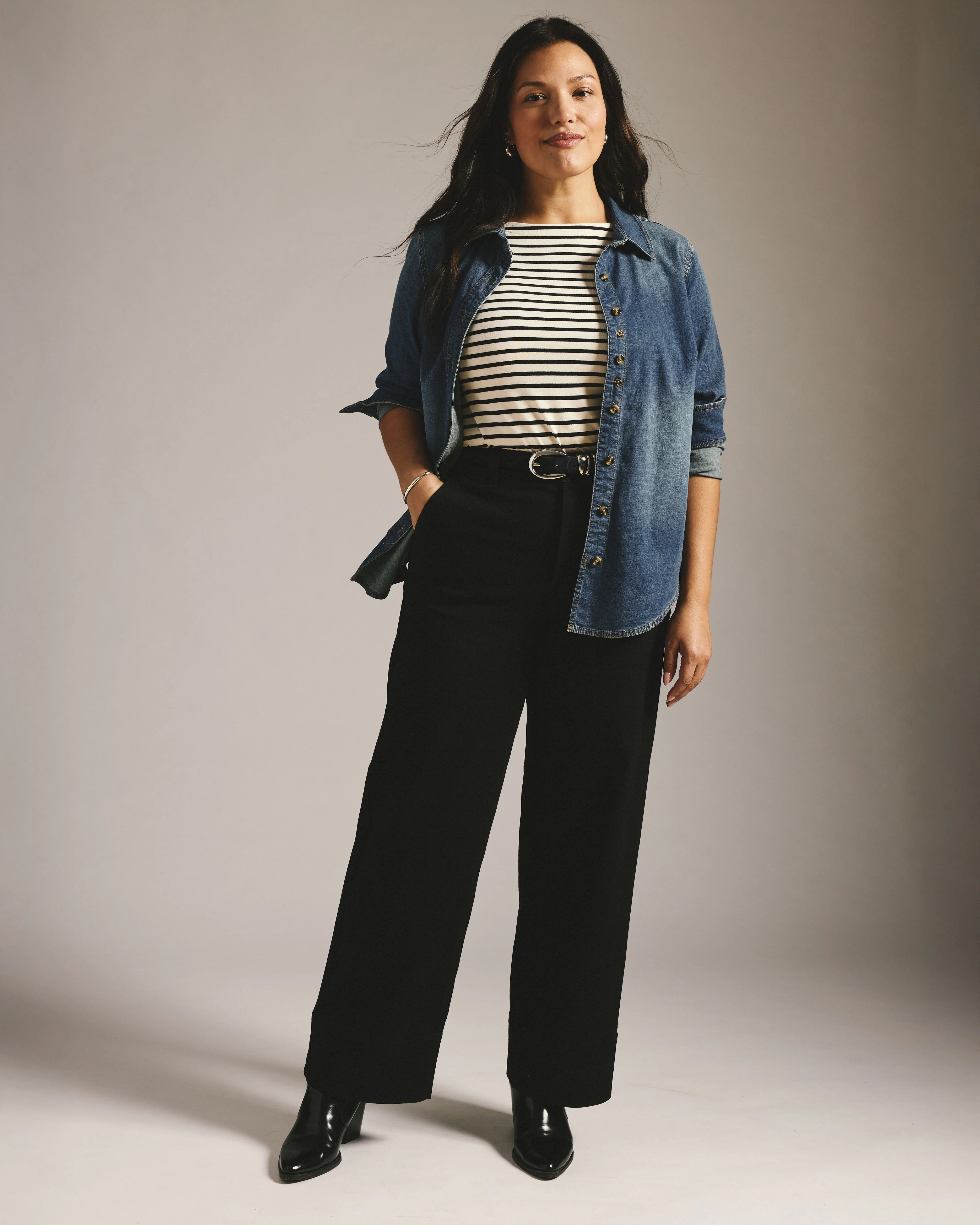 Carol High Rise High Stretch Jeans - Jet Black - Image 4