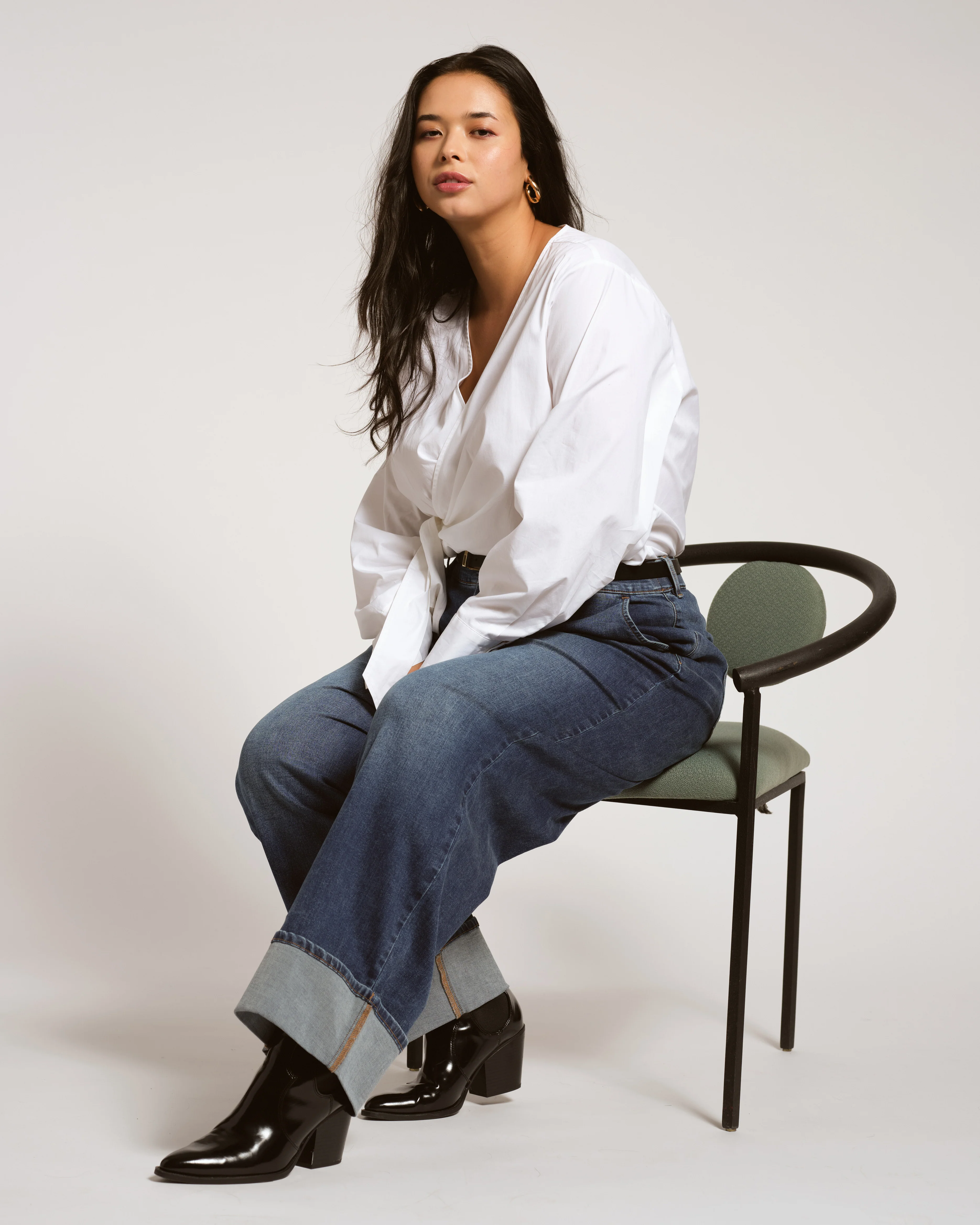 Carol High Rise High Stretch Jeans - Saint Lawrence Blue - Image 5