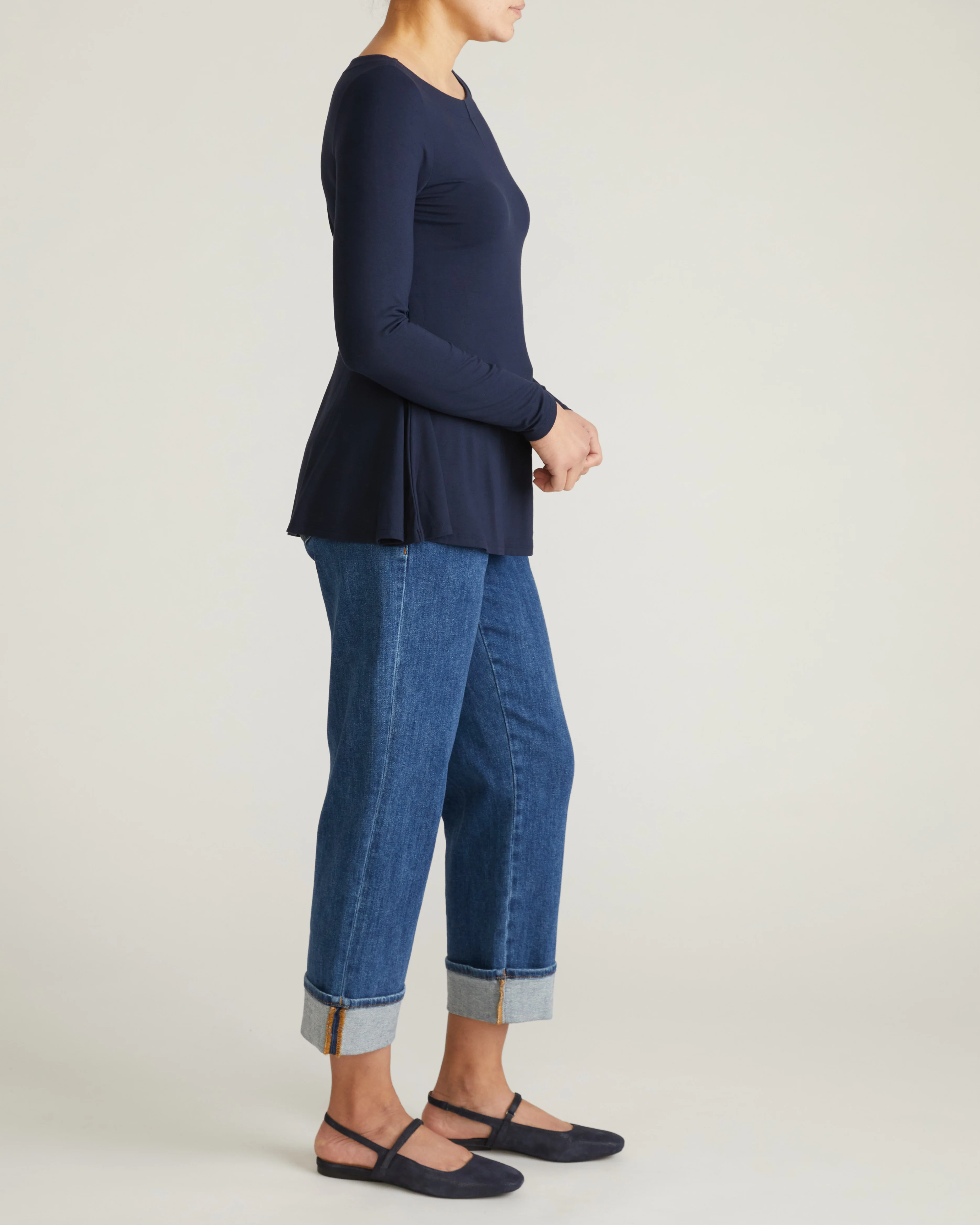 Cassandra Divine Jersey Top - Midnight - Image 4