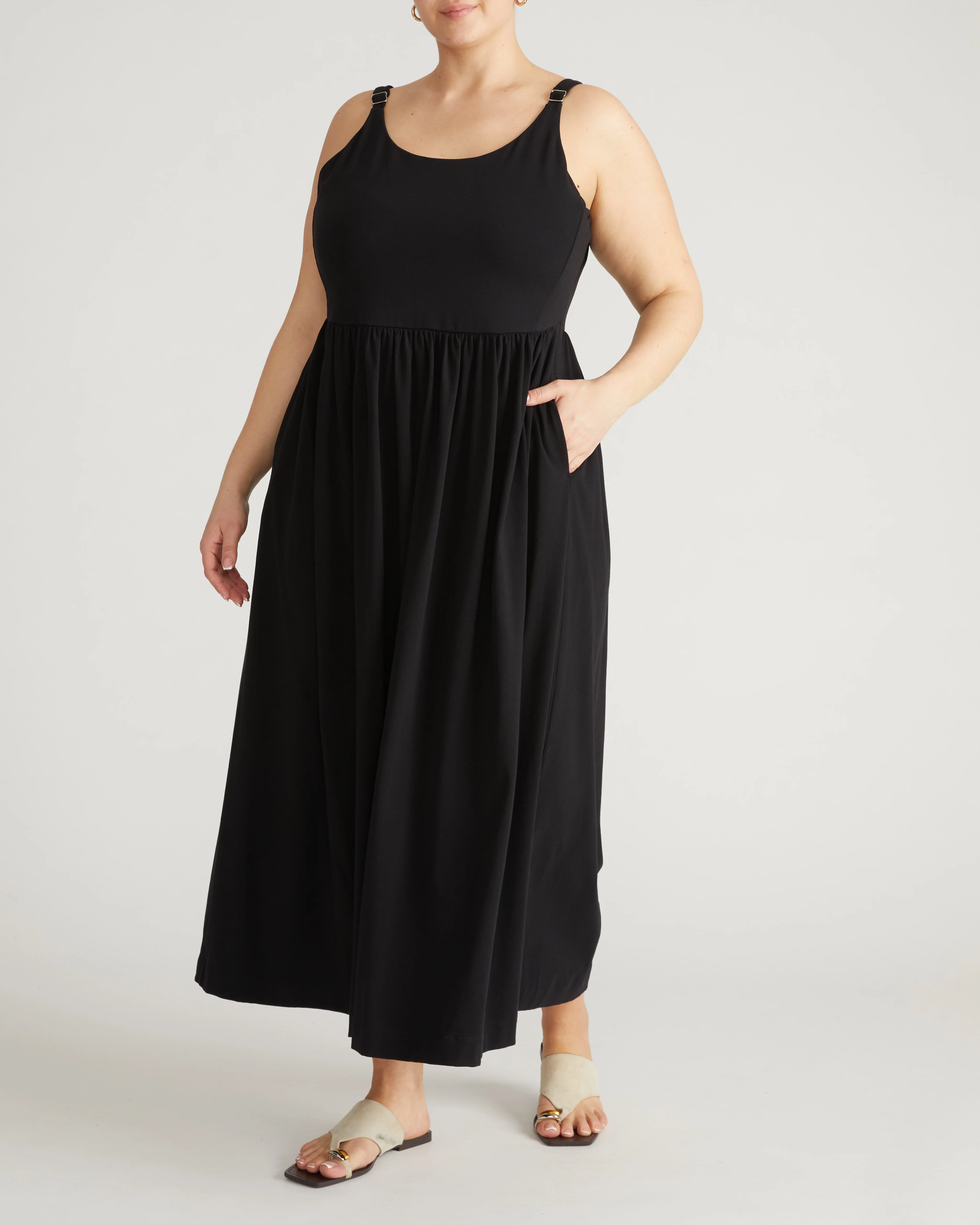 Cayo Cami Dress - Black - Image 5