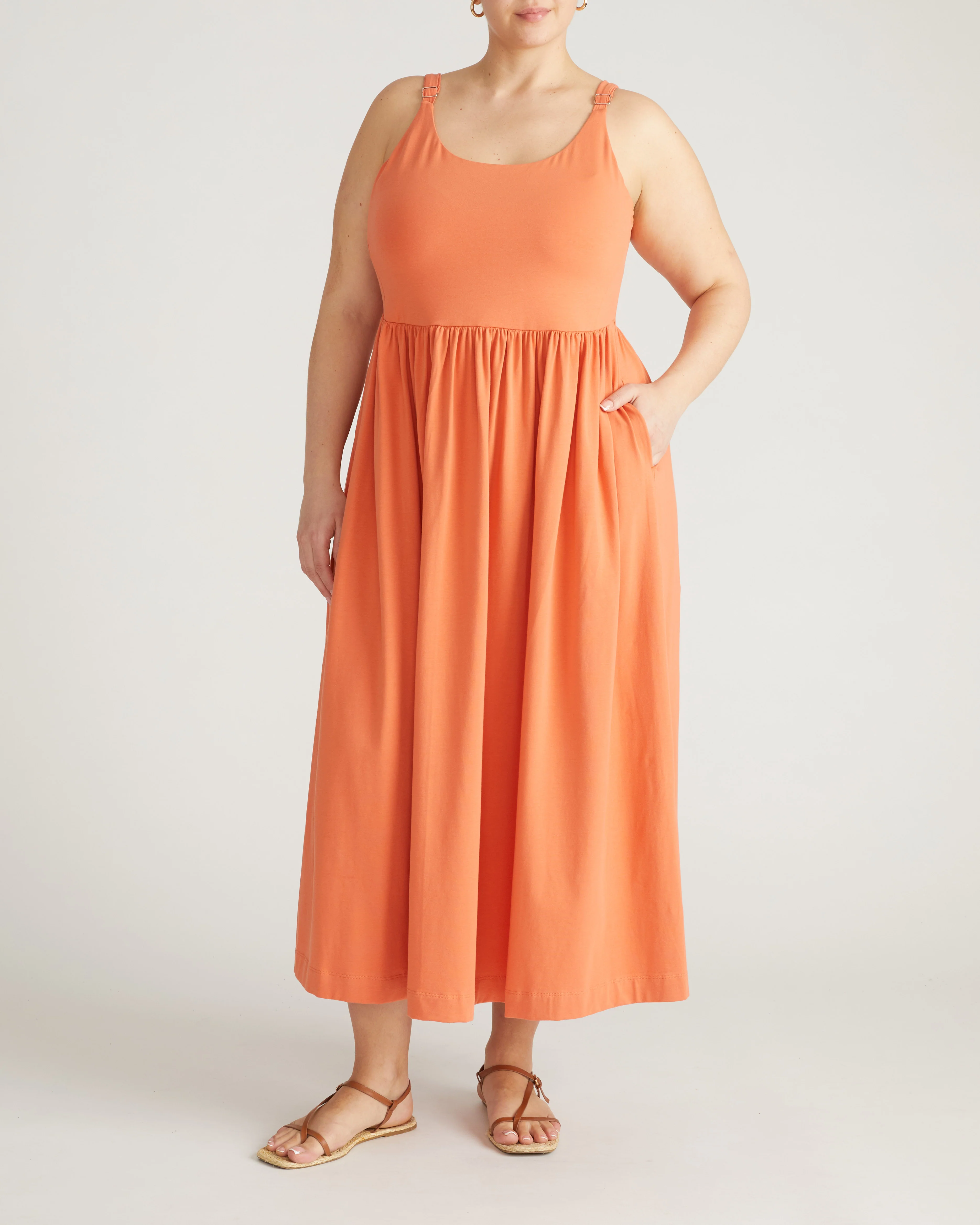 Cayo Cami Dress - Italian Orange - Image 5