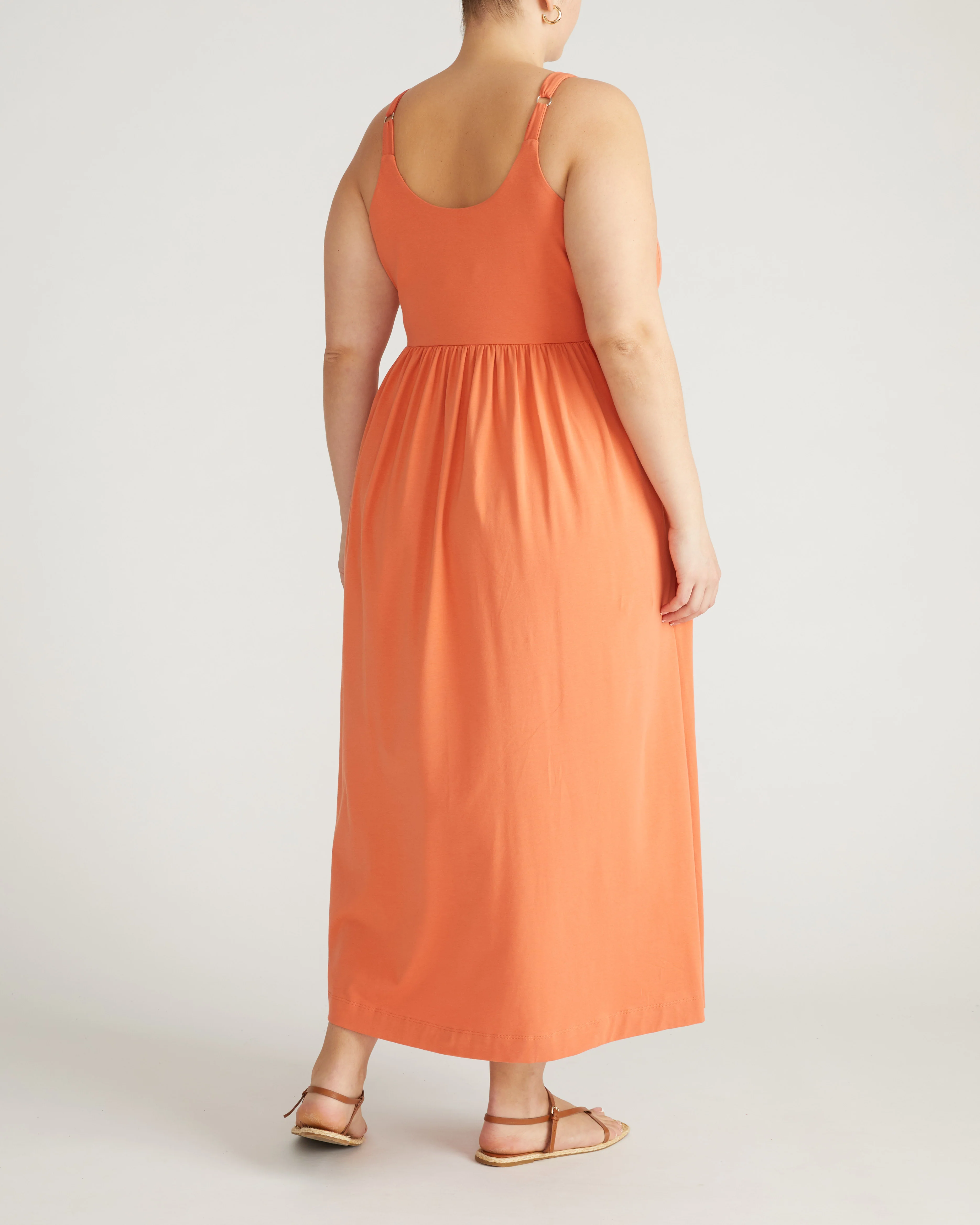 Cayo Cami Dress - Italian Orange - Image 7