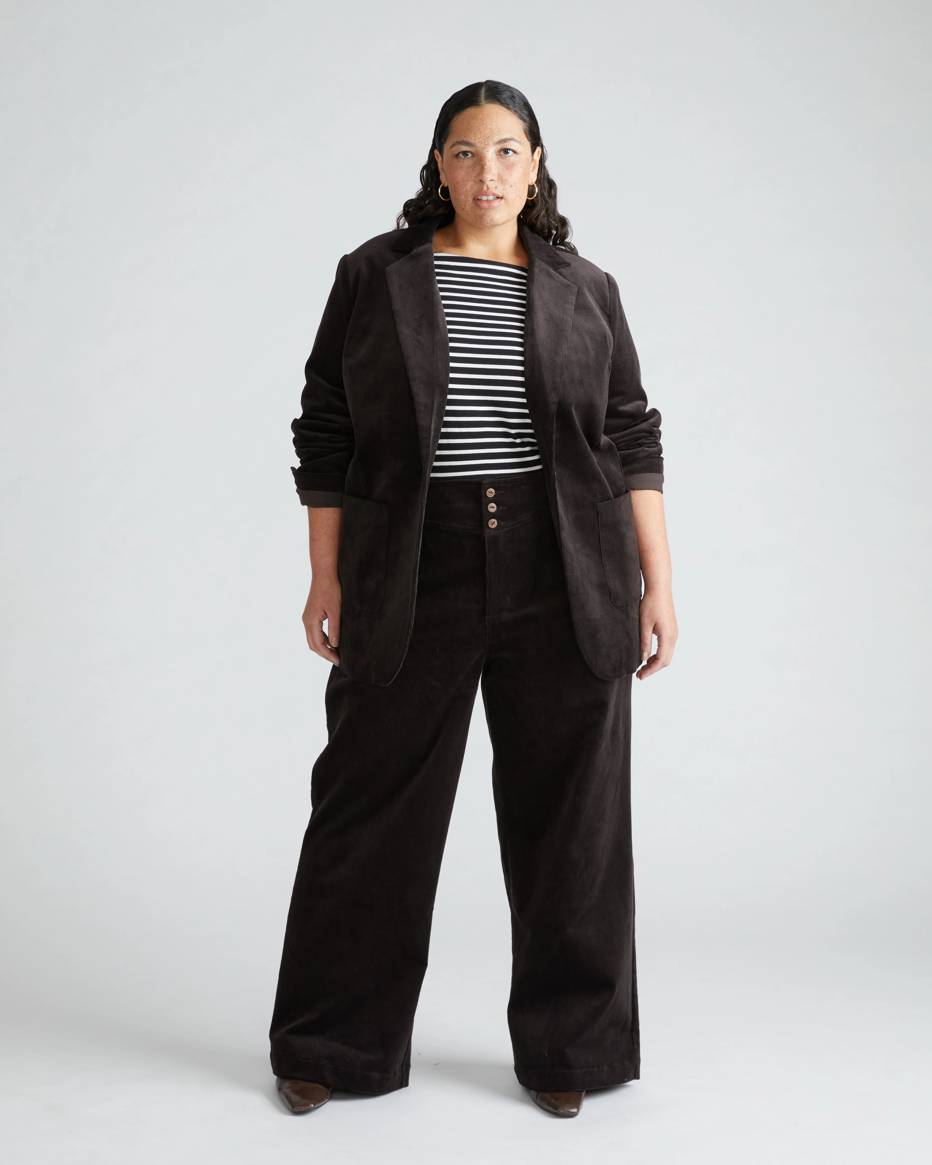 Charlie High Rise Sailor Cords - Espresso - Image 3