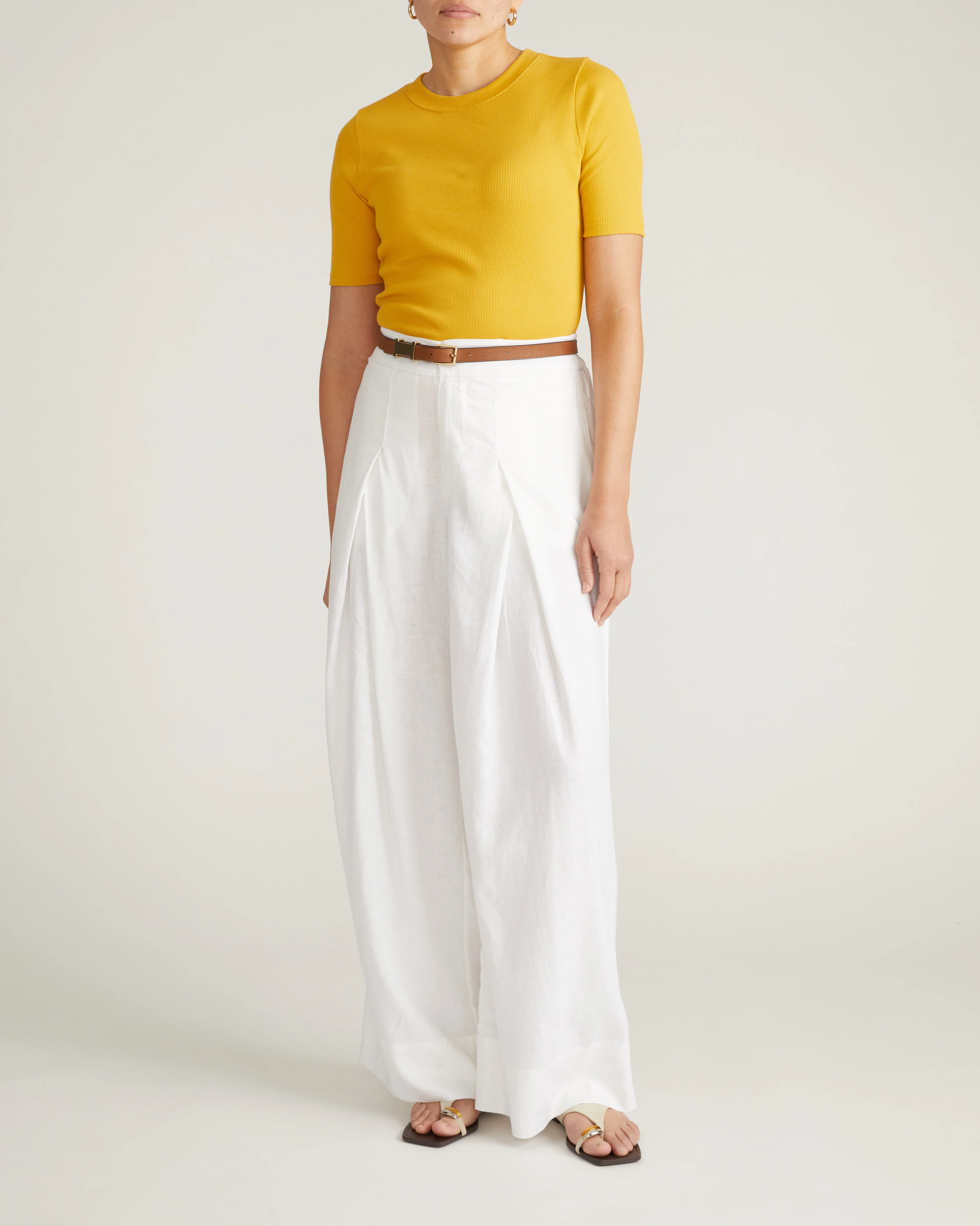 Classic Ribbed Tee - Goldenrod - Image 2