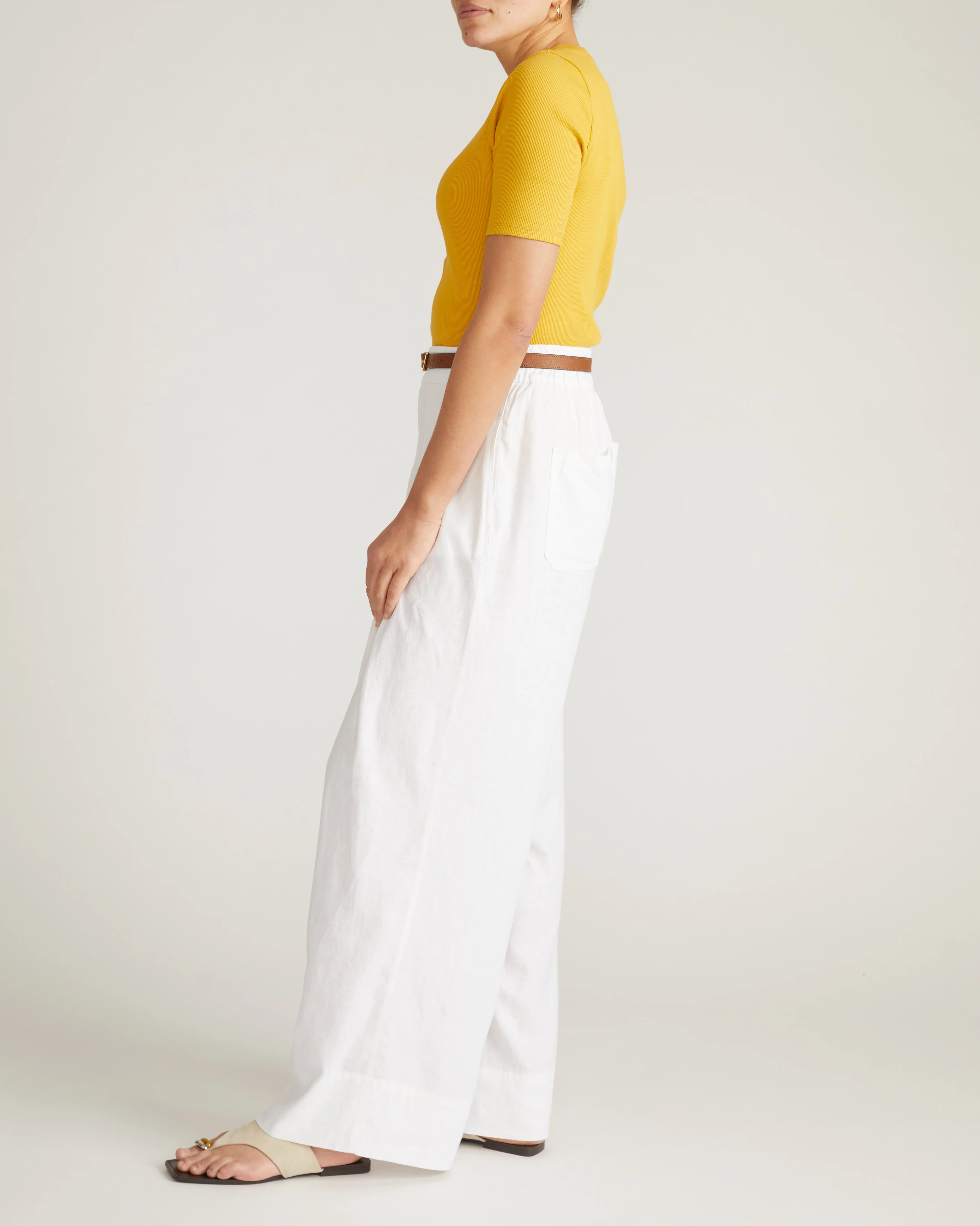 Classic Ribbed Tee - Goldenrod - Image 3