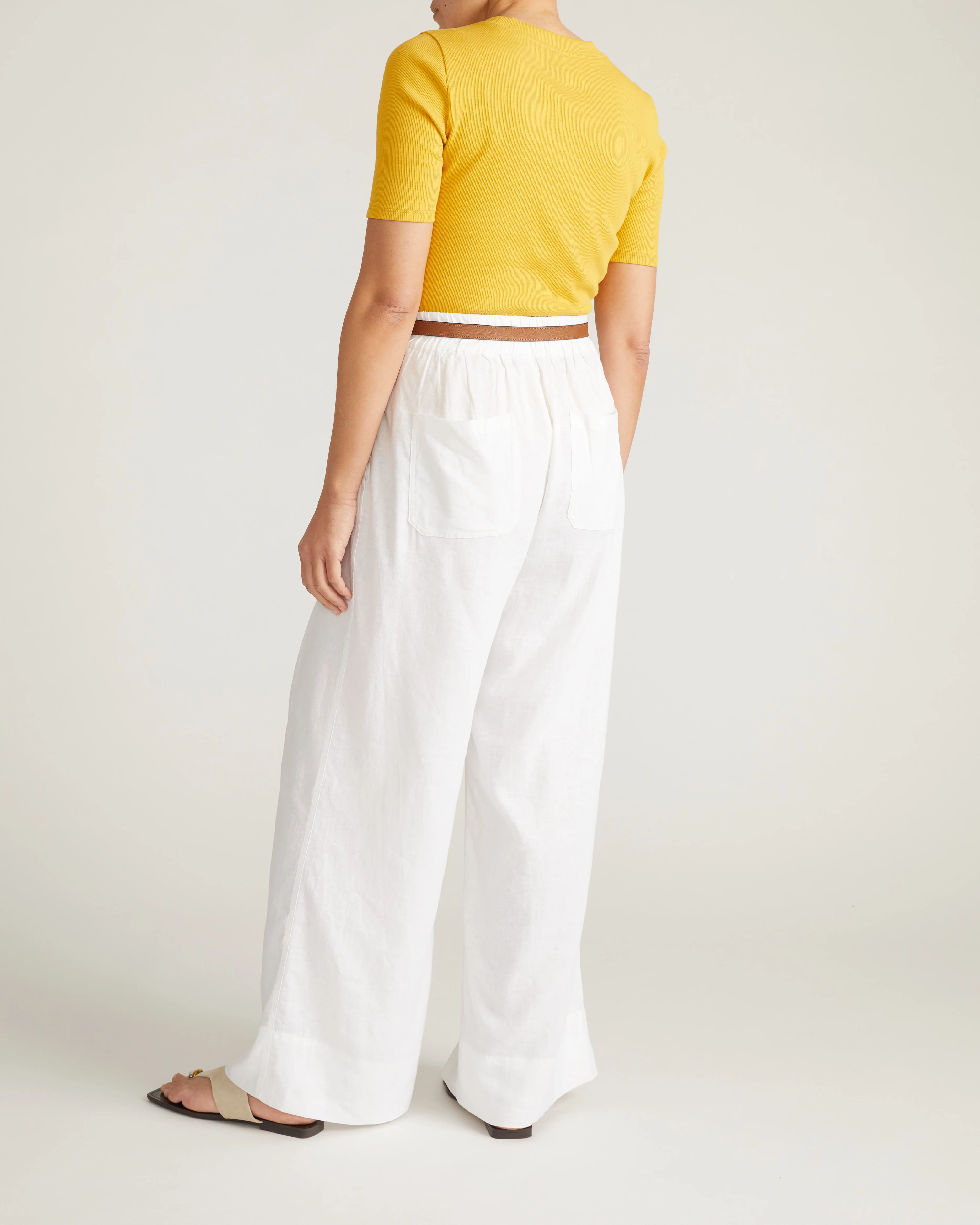 Classic Ribbed Tee - Goldenrod - Image 4