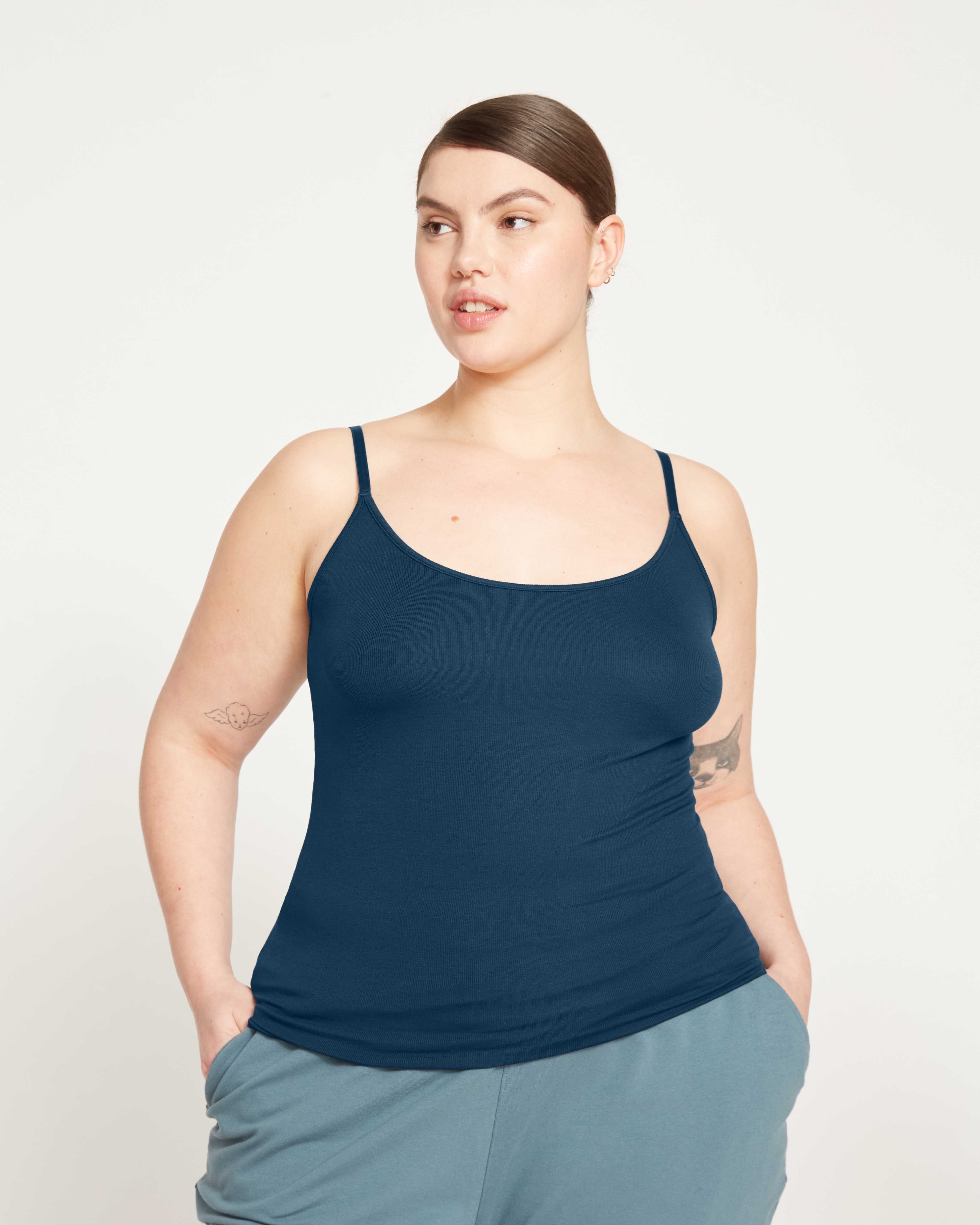 Cloud Rib Camisole - Deep Sea - Image 5