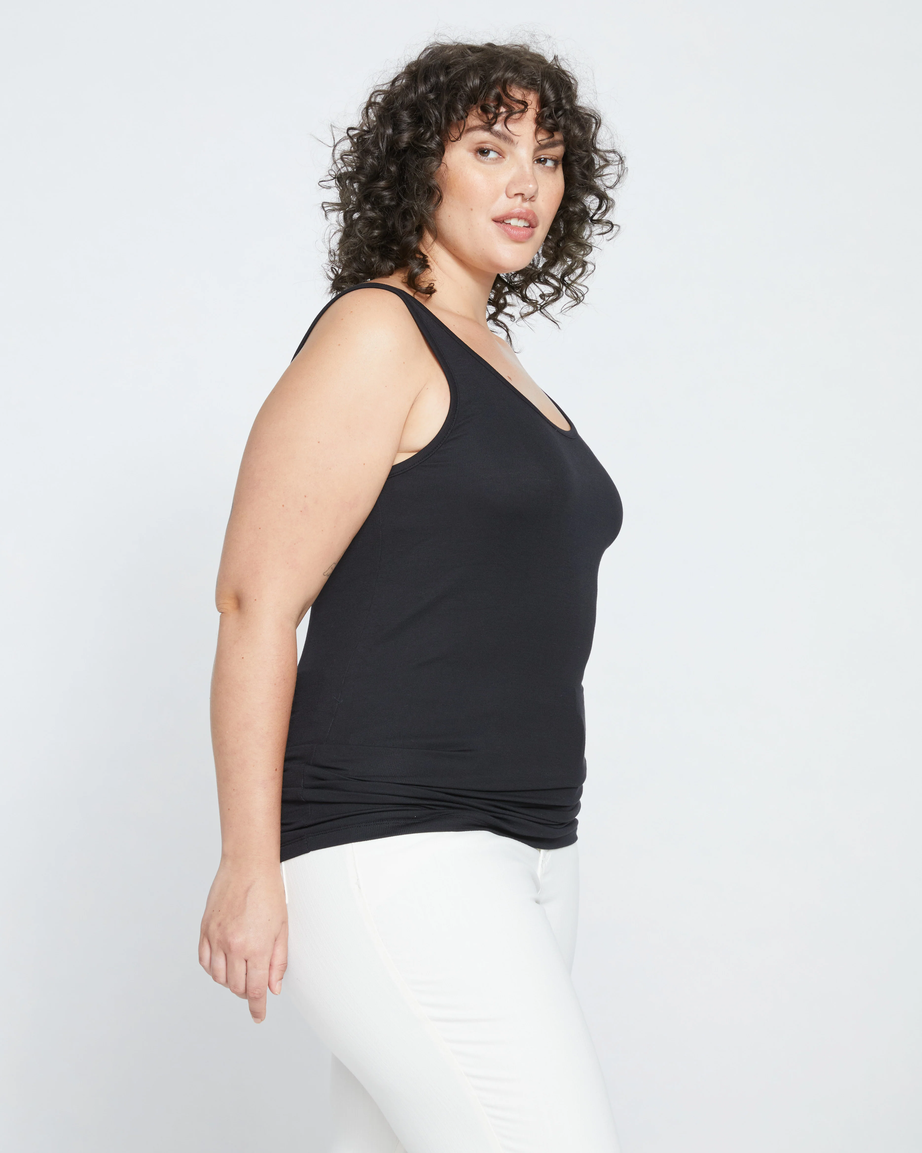 Cloud Rib Tank - Black - Image 6
