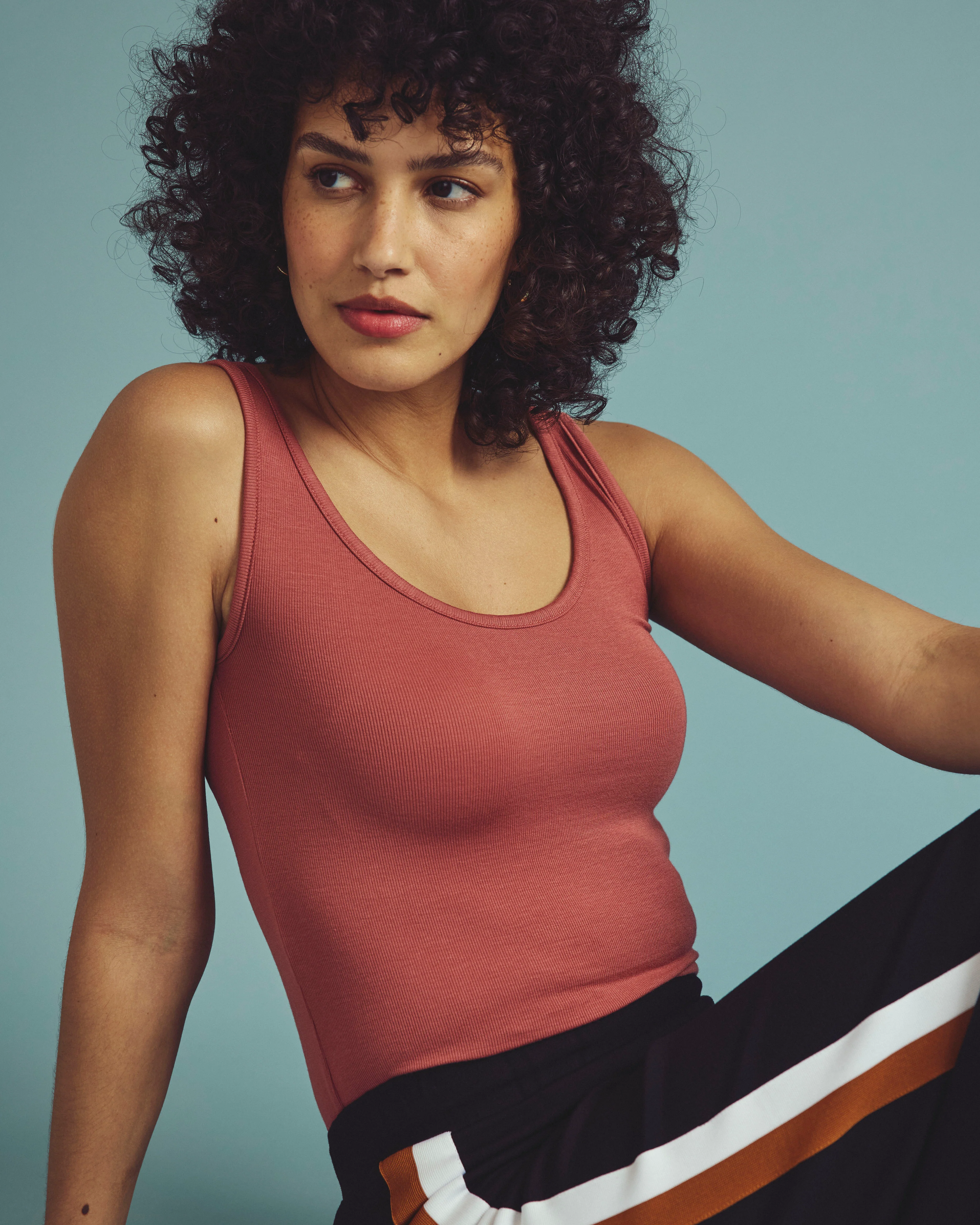 Cloud Rib Tank - Terracotta - Image 7
