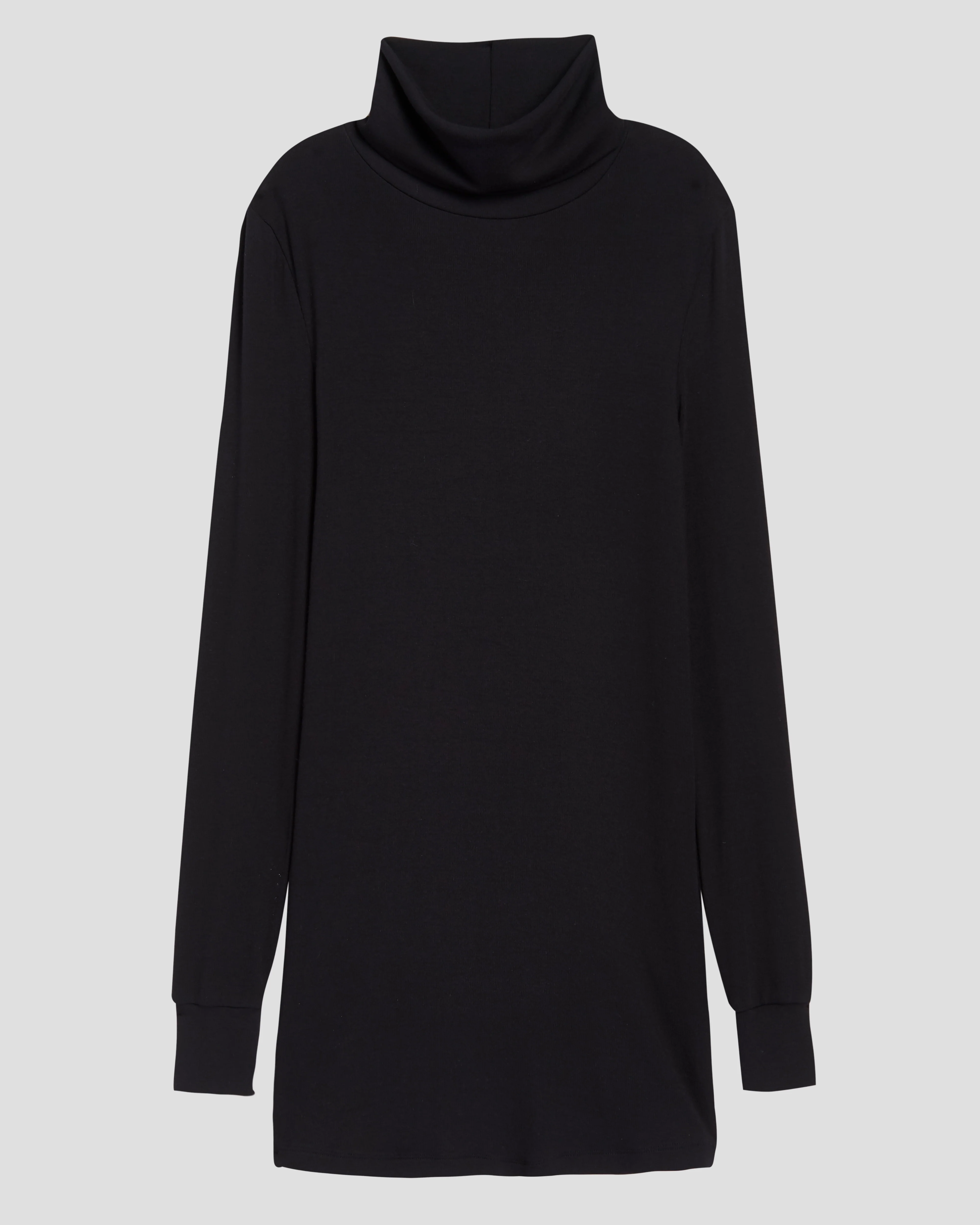 Cloud Rib Turtleneck - Black - Image 5