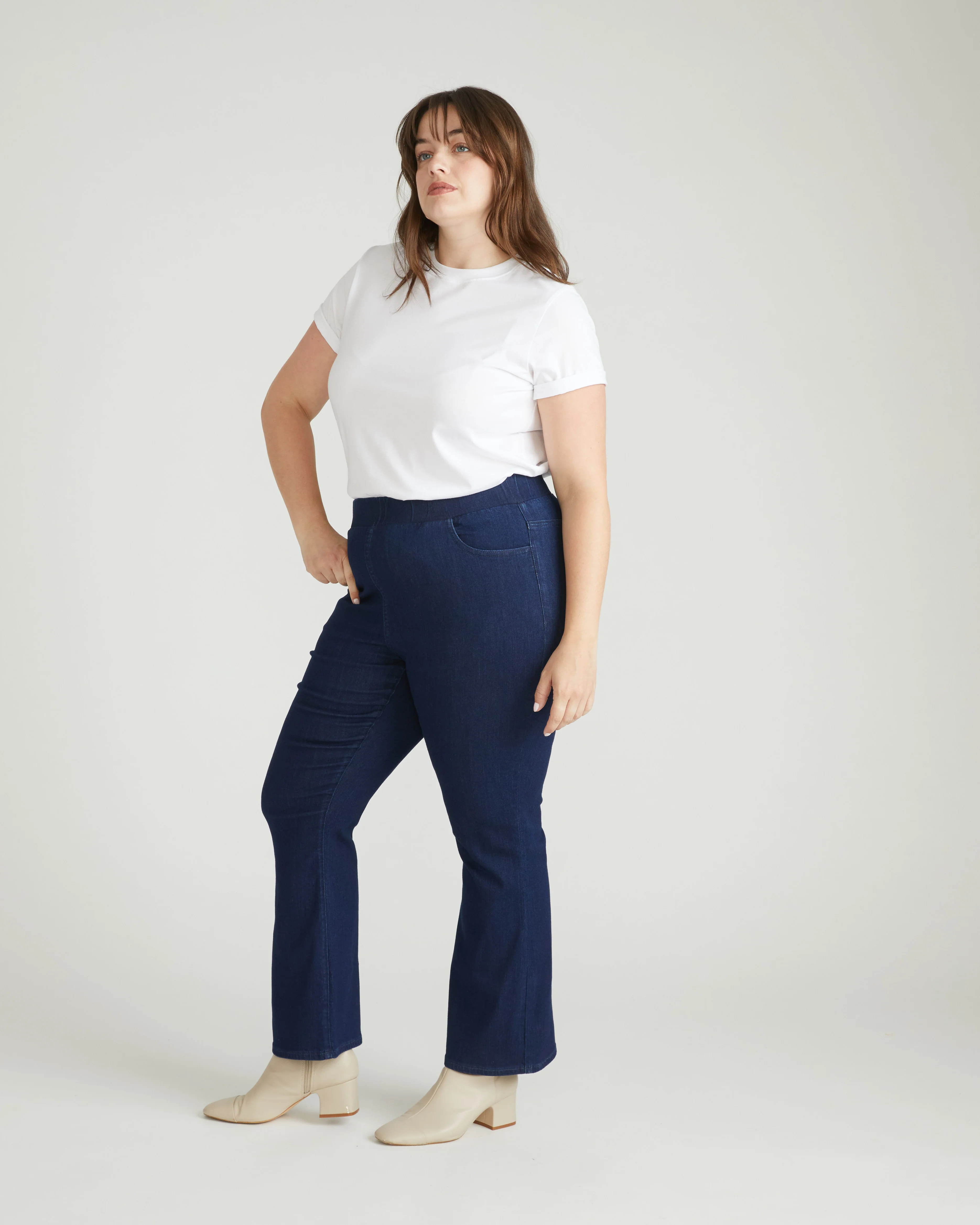 ComfortDenim Bootcut Jeans - Dark Indigo - Image 3