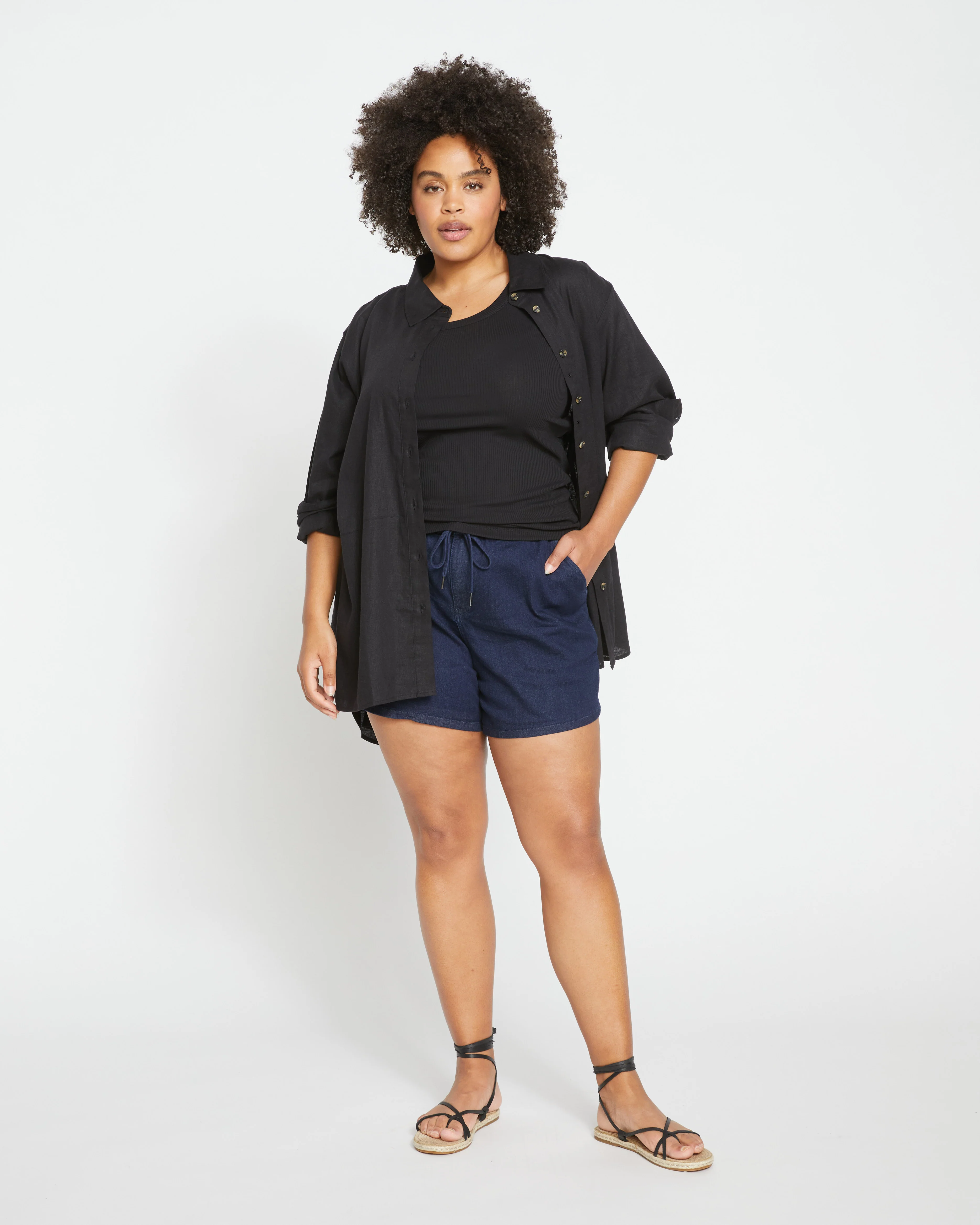 ComfortDenim Marche Shorts - Dark Indigo - Image 2