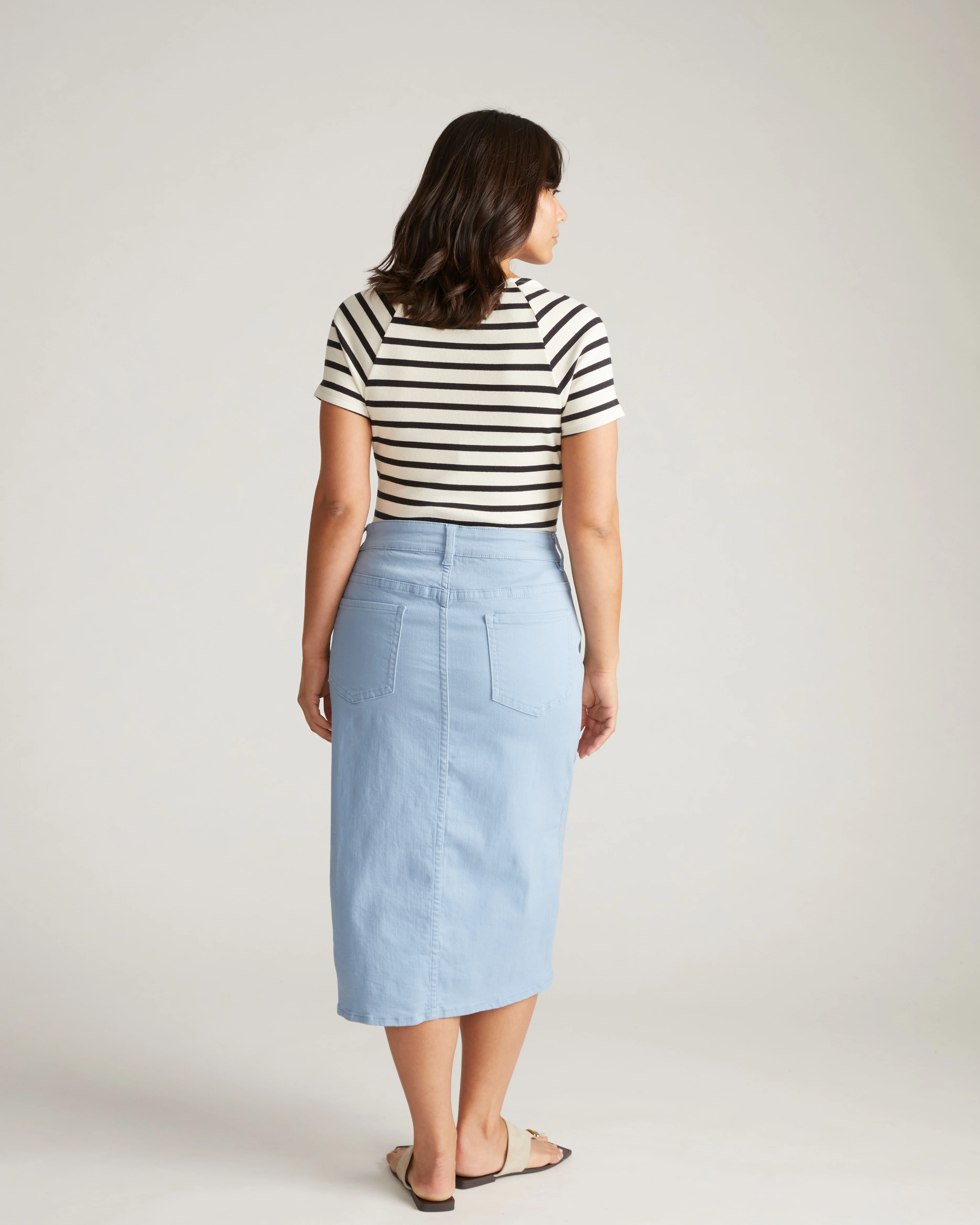 Dakota Denim Skirt - Clear Sky - Image 4