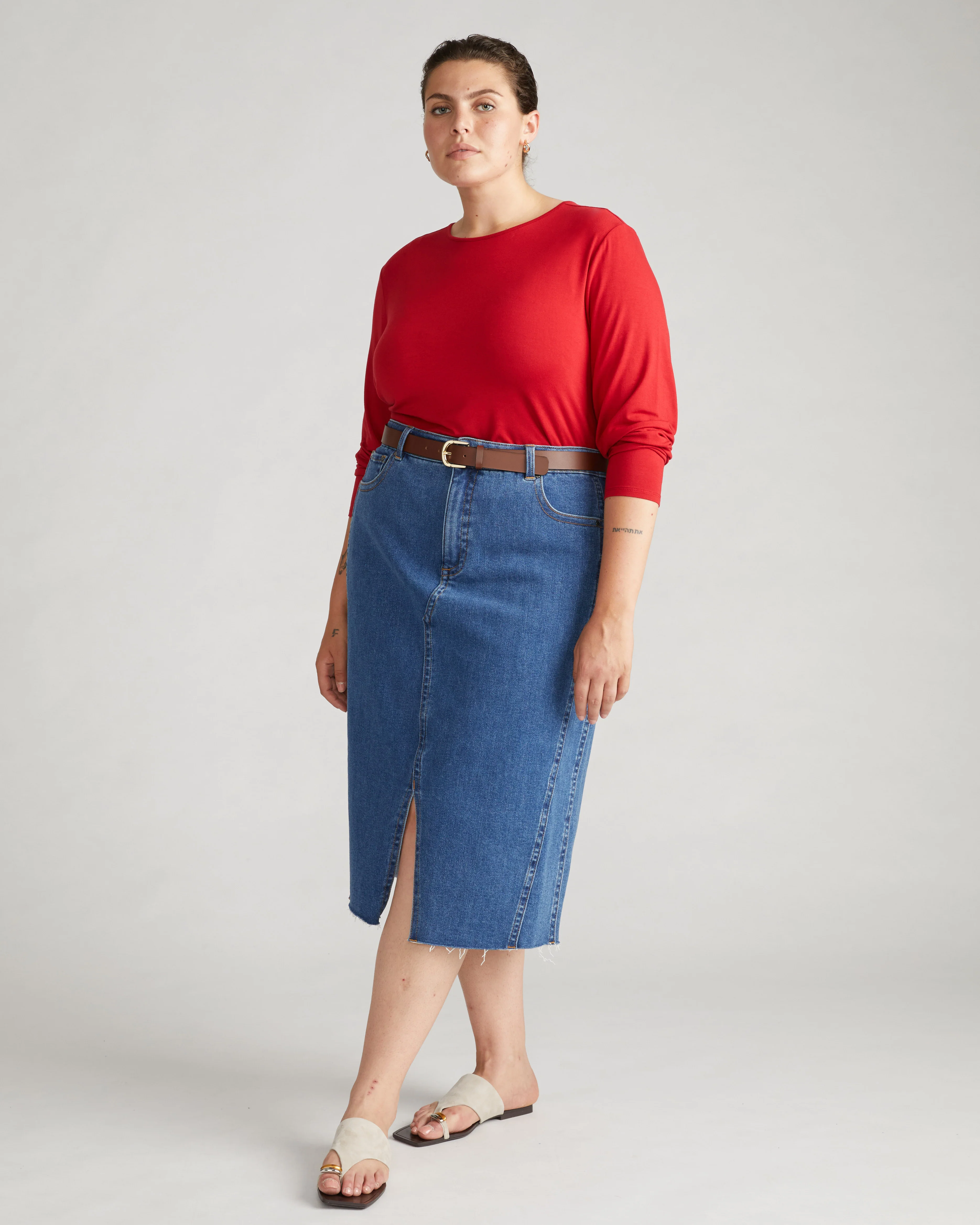 Dakota Denim Skirt - Odeon Blue - Image 4