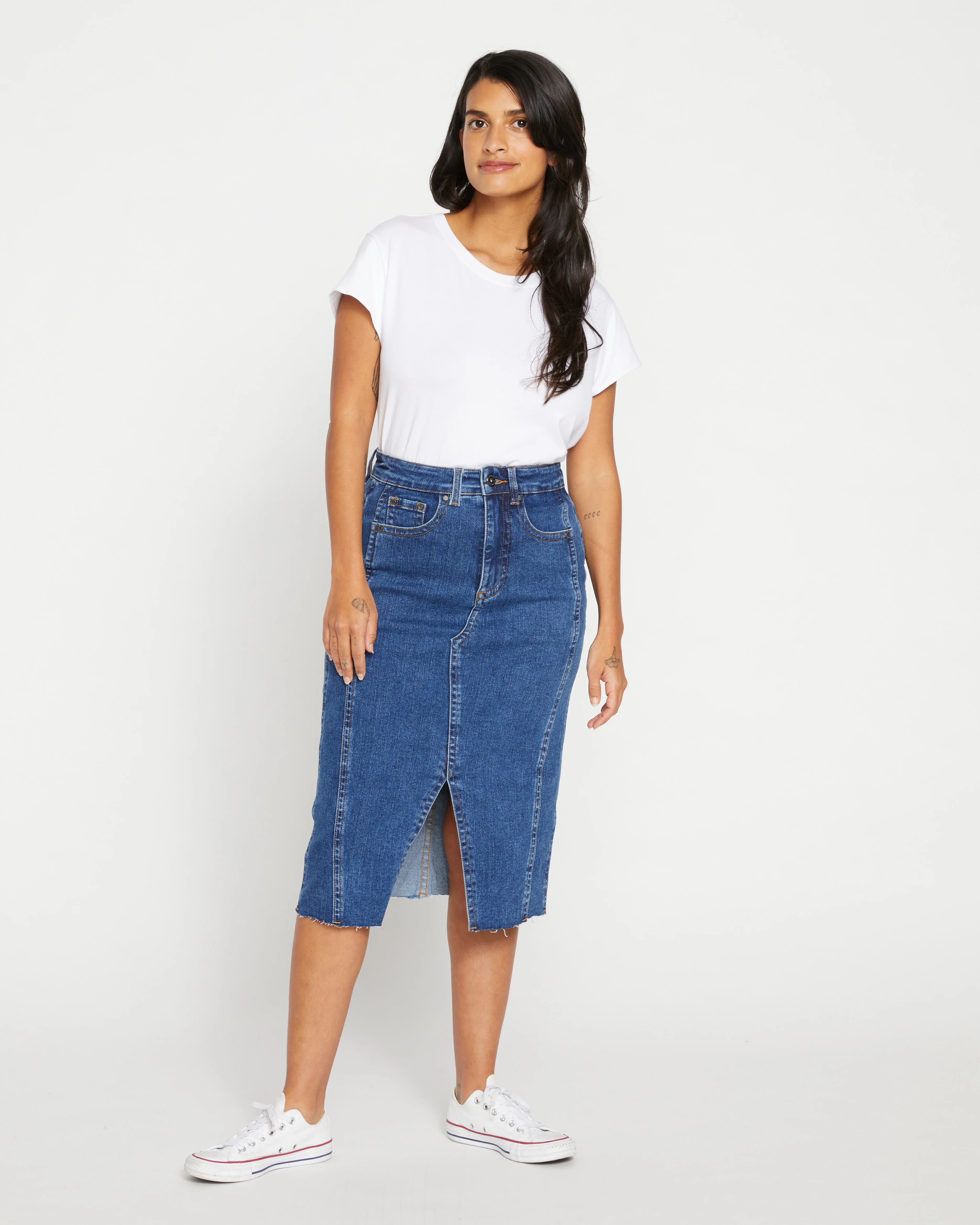 Dakota Denim Skirt - Odeon Blue - Image 5