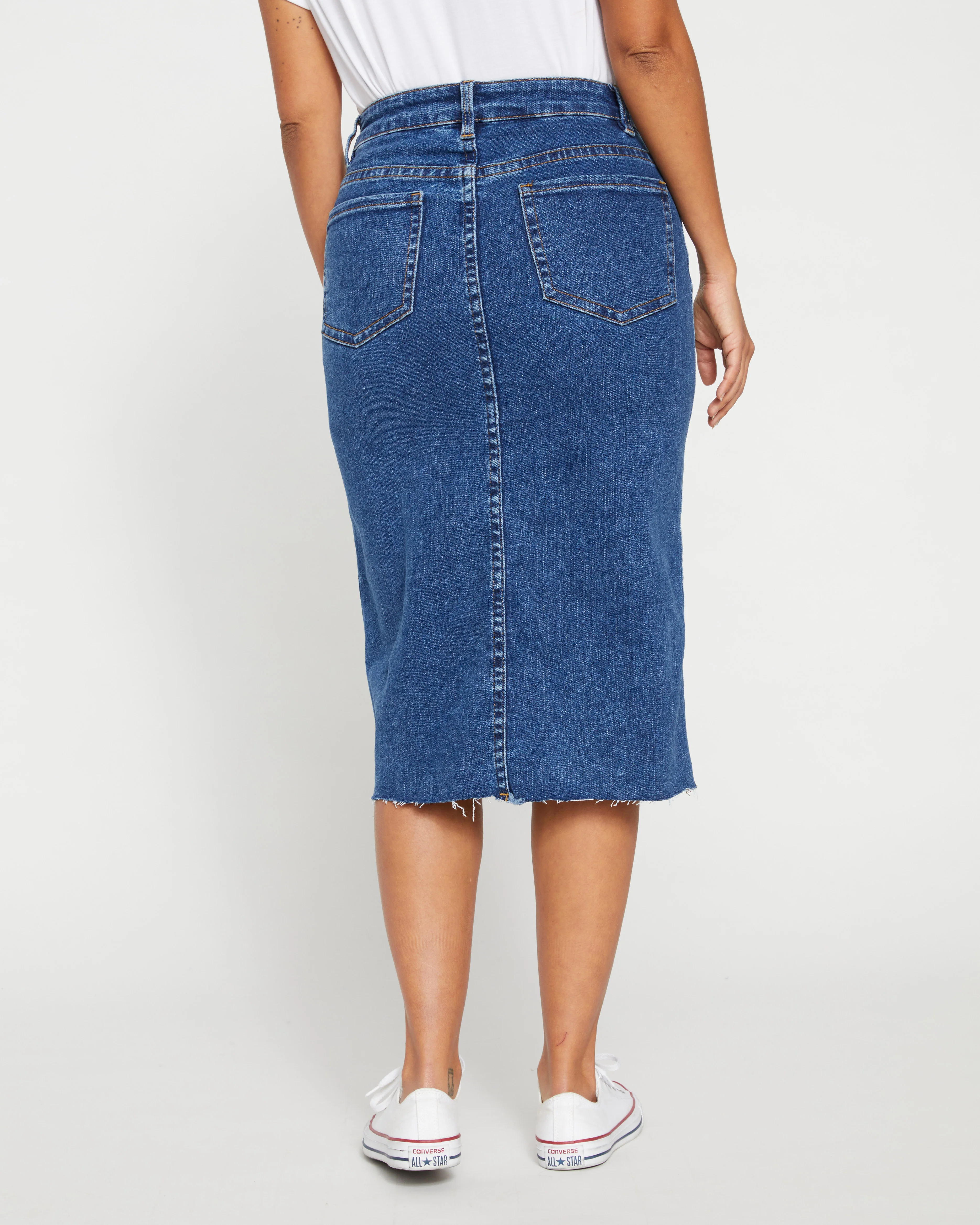 Dakota Denim Skirt - Odeon Blue - Image 7