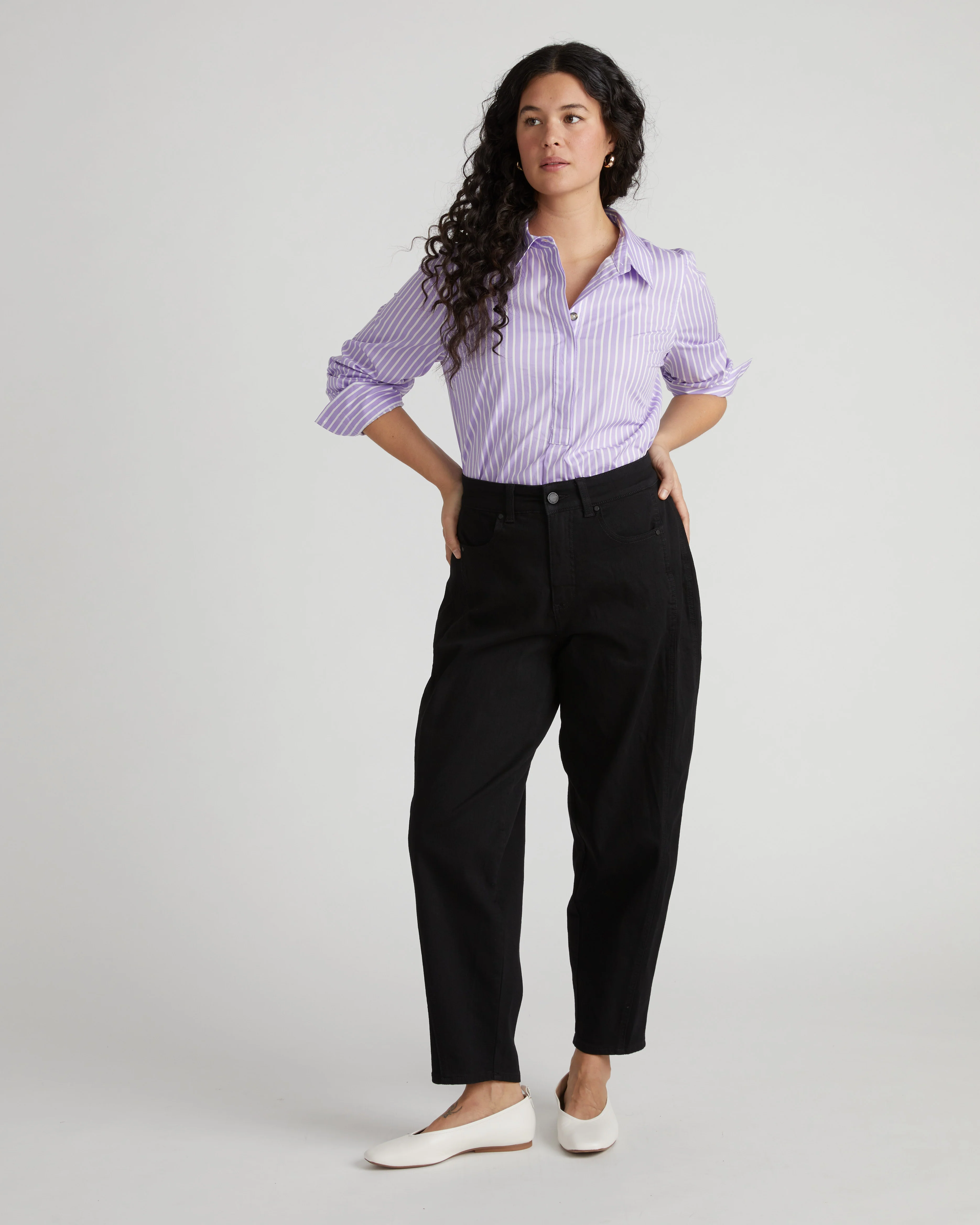 Dakota Twisted Leg Jeans - Jet Black - Image 2