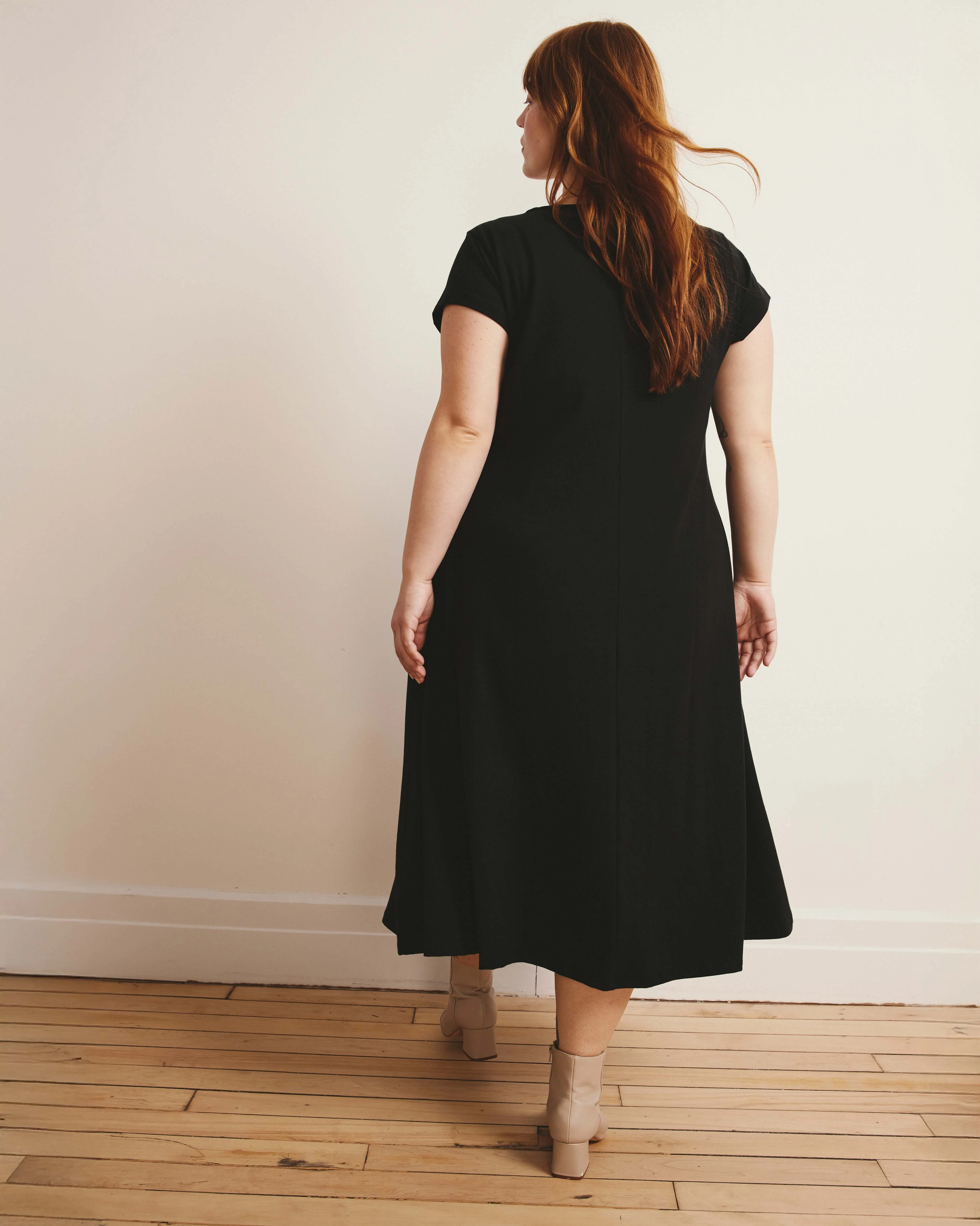 Danna Jersey Dress - Black - Image 3