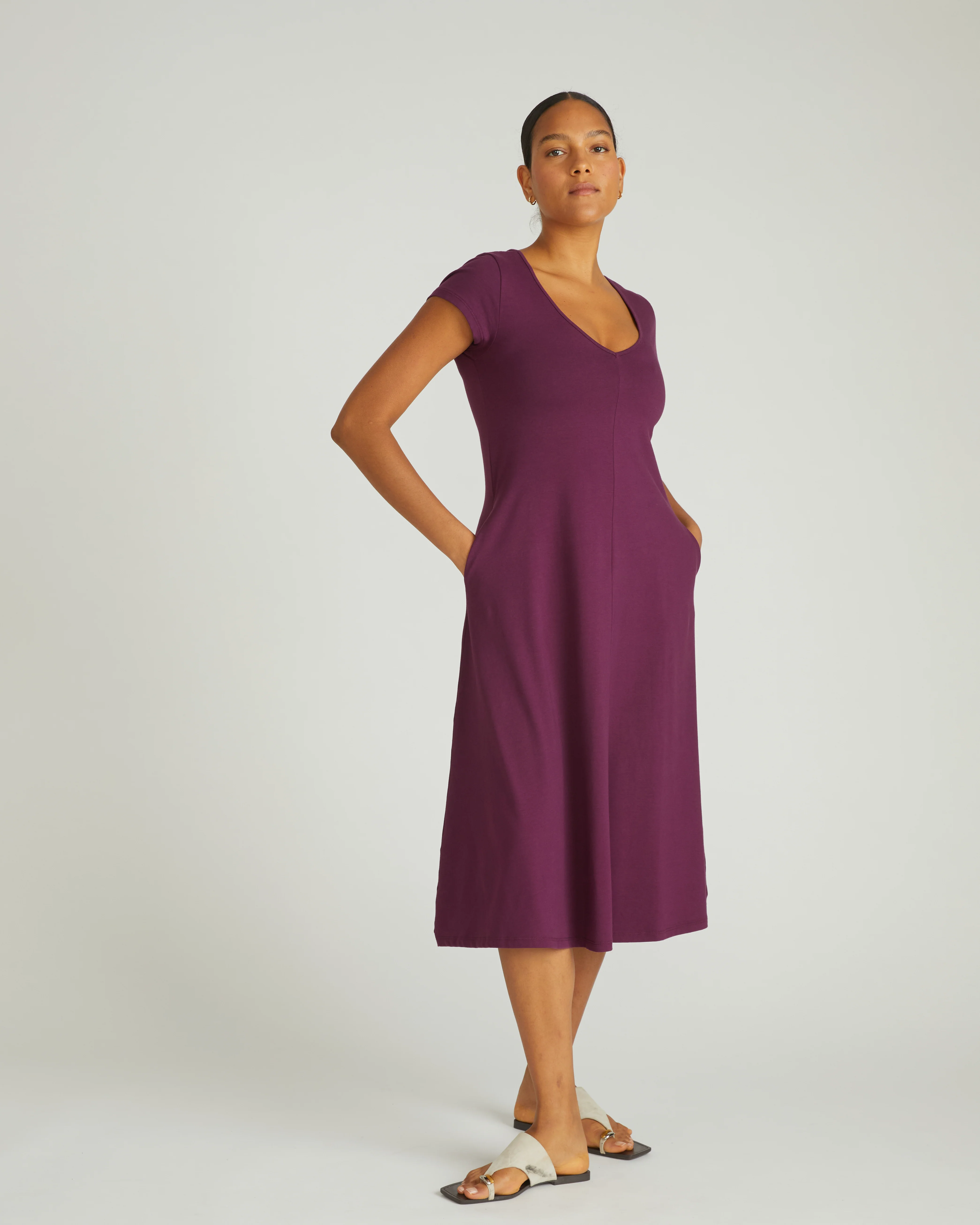 Danna Jersey Dress - Gamay - Image 5