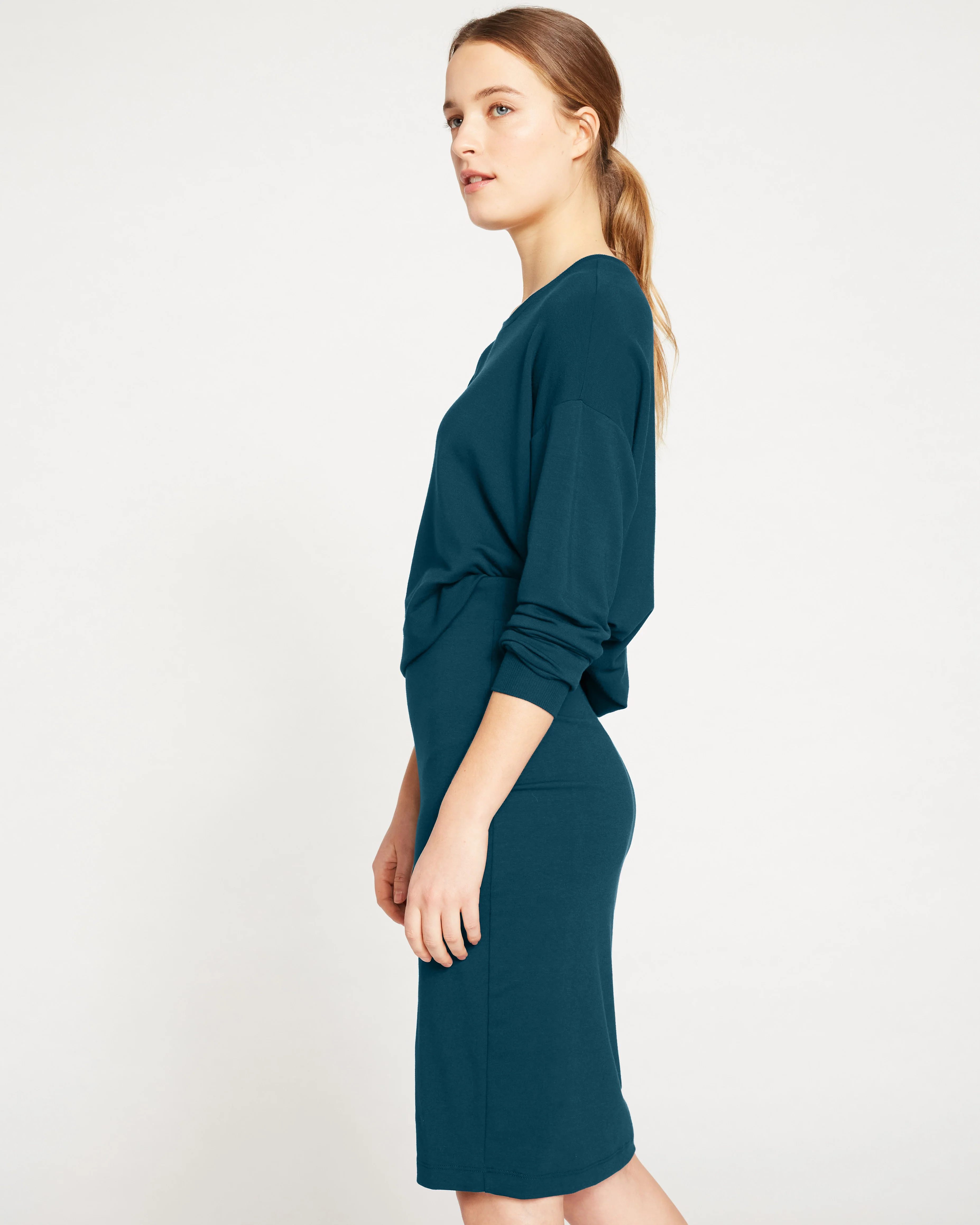 Danube Jersey Skirt - Deep Sea - Image 4