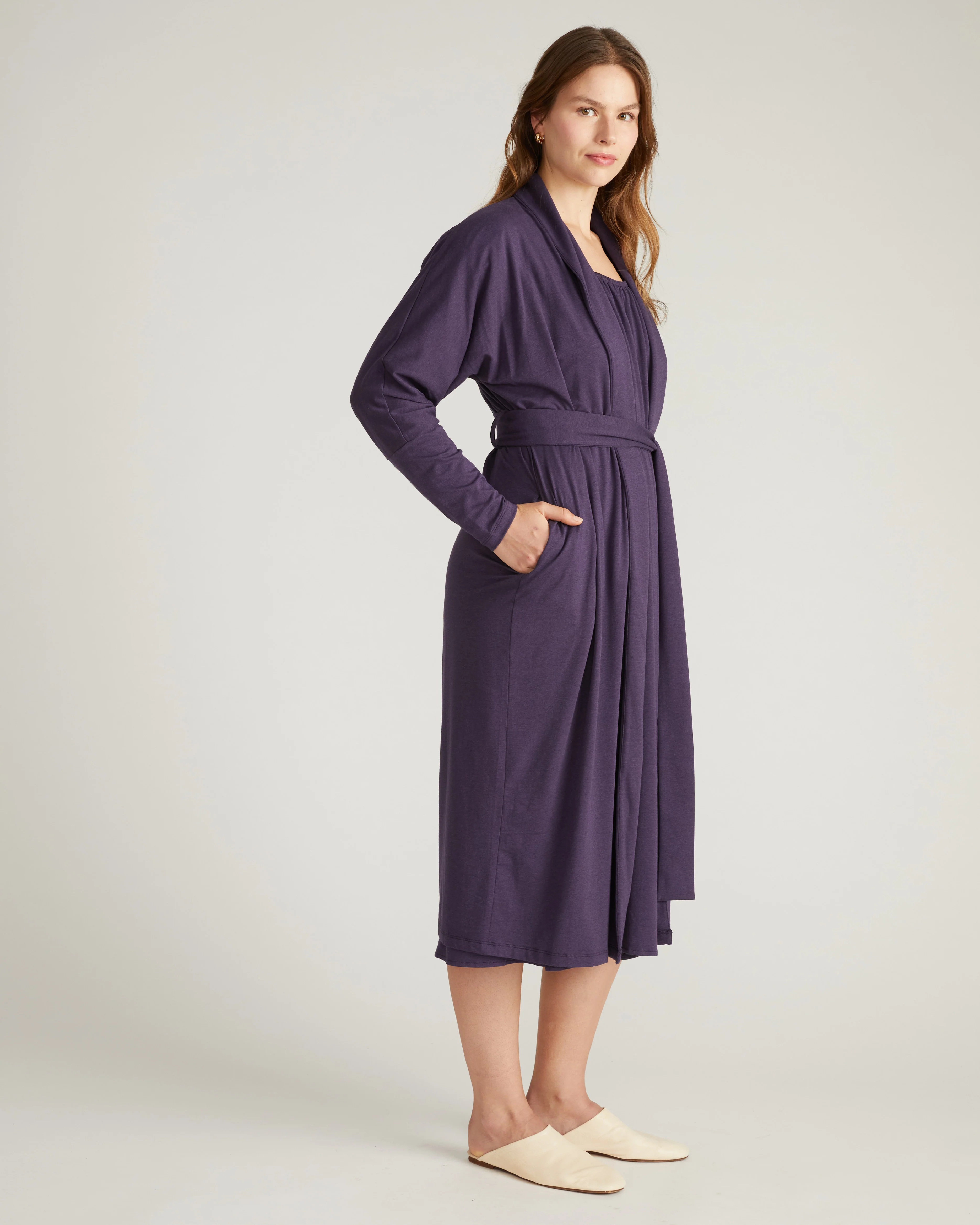 Daphne Lounge Robe - Anthracite - Image 2