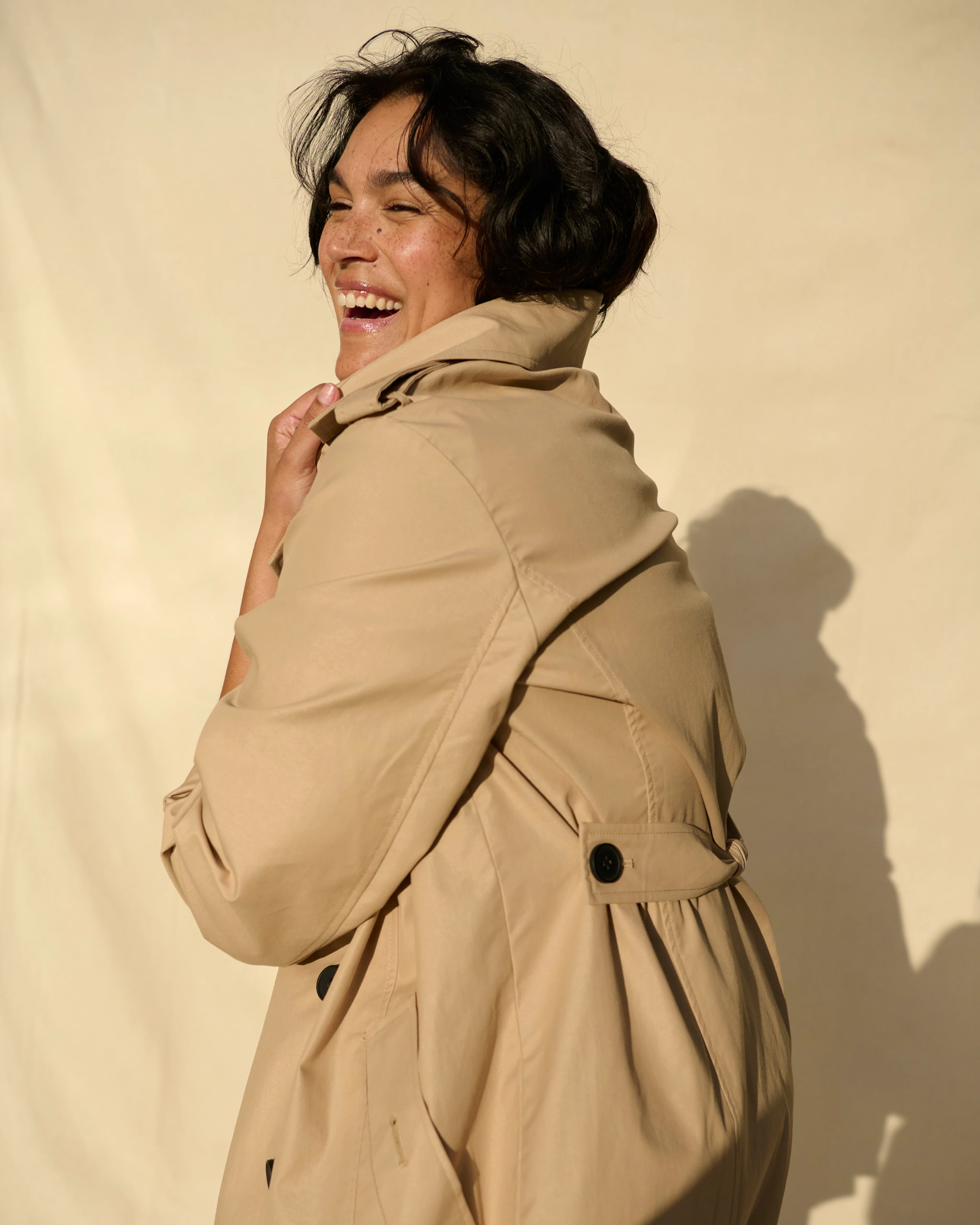 Derjon Trench Coat - Khaki - Image 5