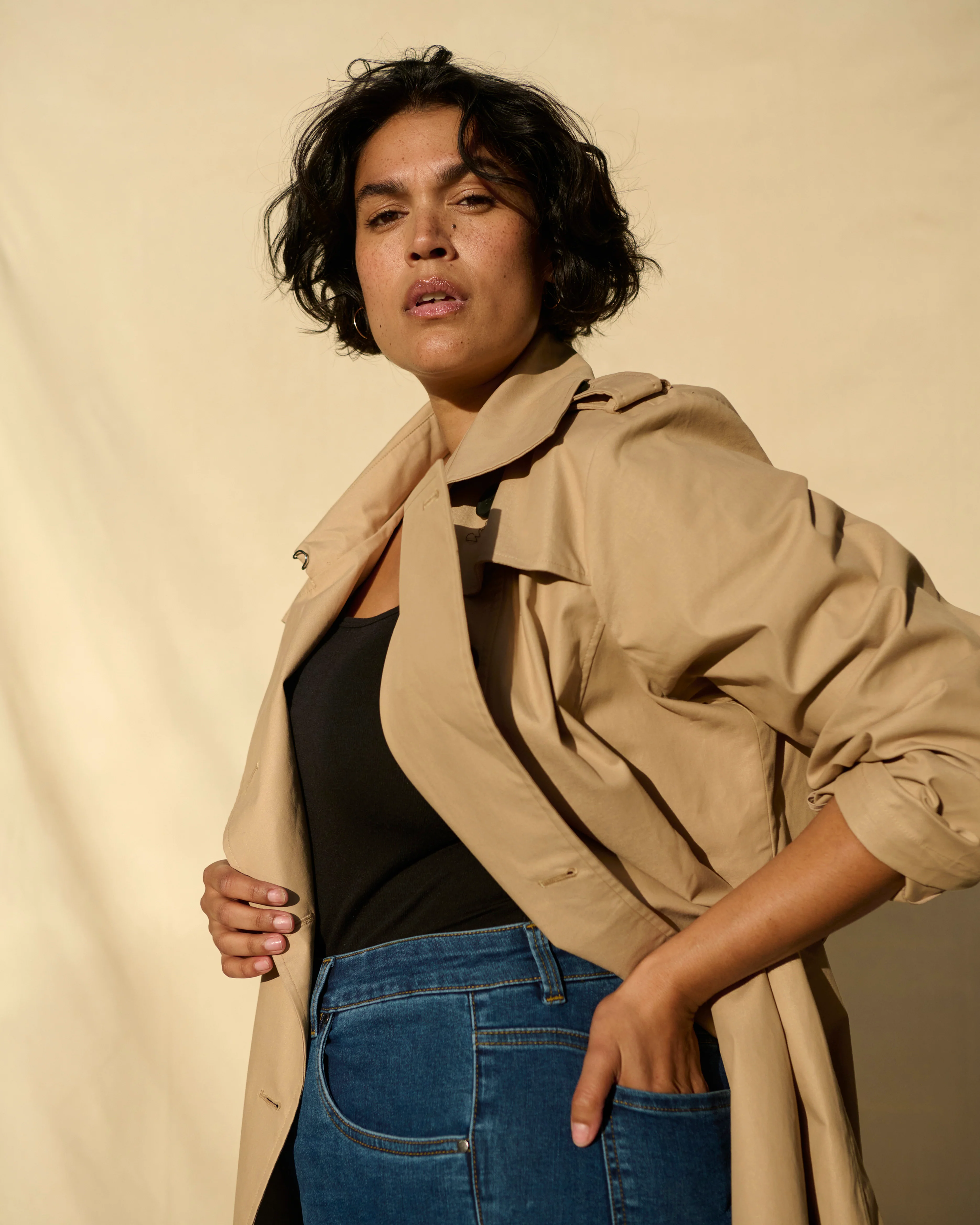 Derjon Trench Coat - Khaki - Image 7